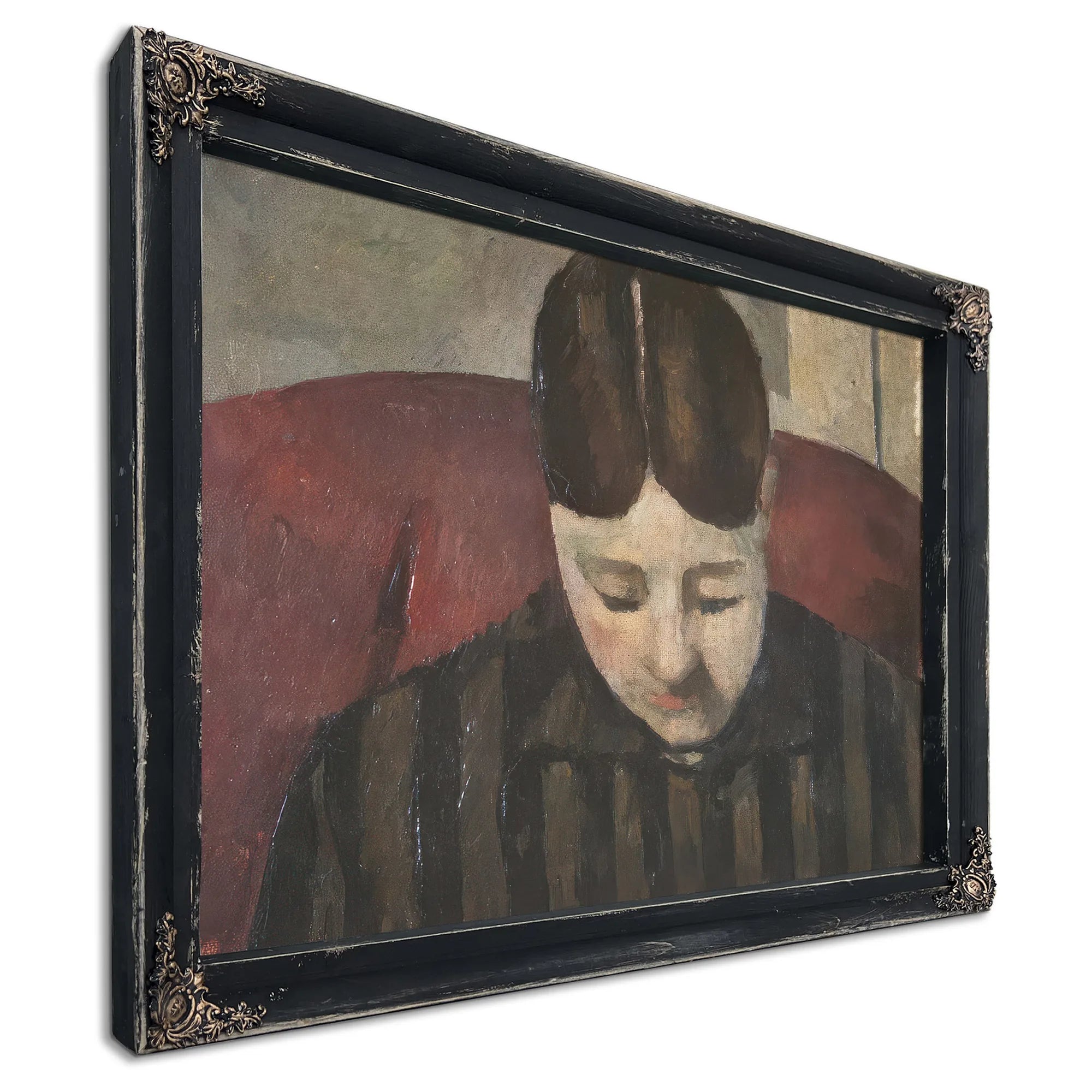 Portrait Of Madame Cezanne 1 By Paul Cezanne Fine Art Print