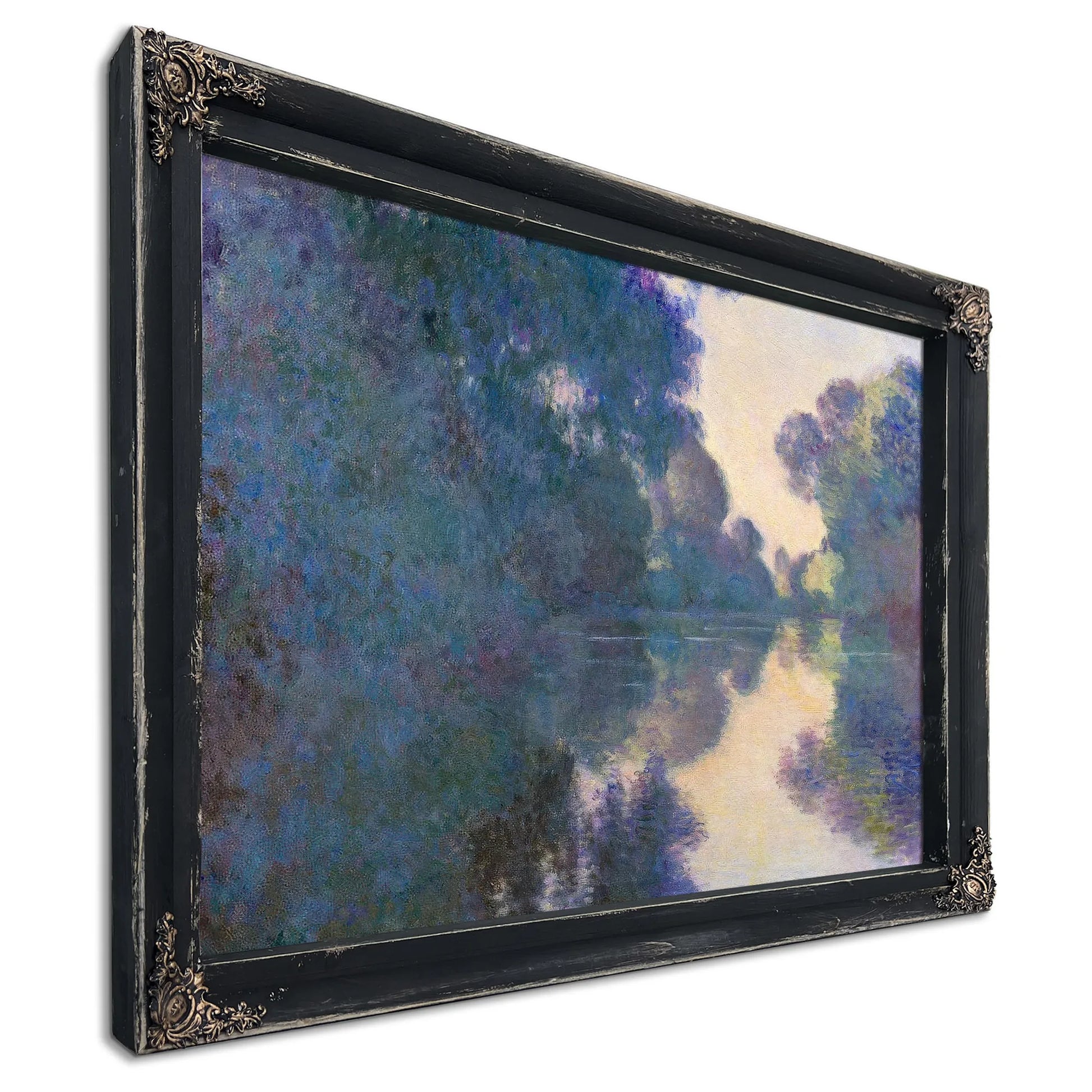 Morning On The Seine Near Giverny By Claude Monet Fine Art Print