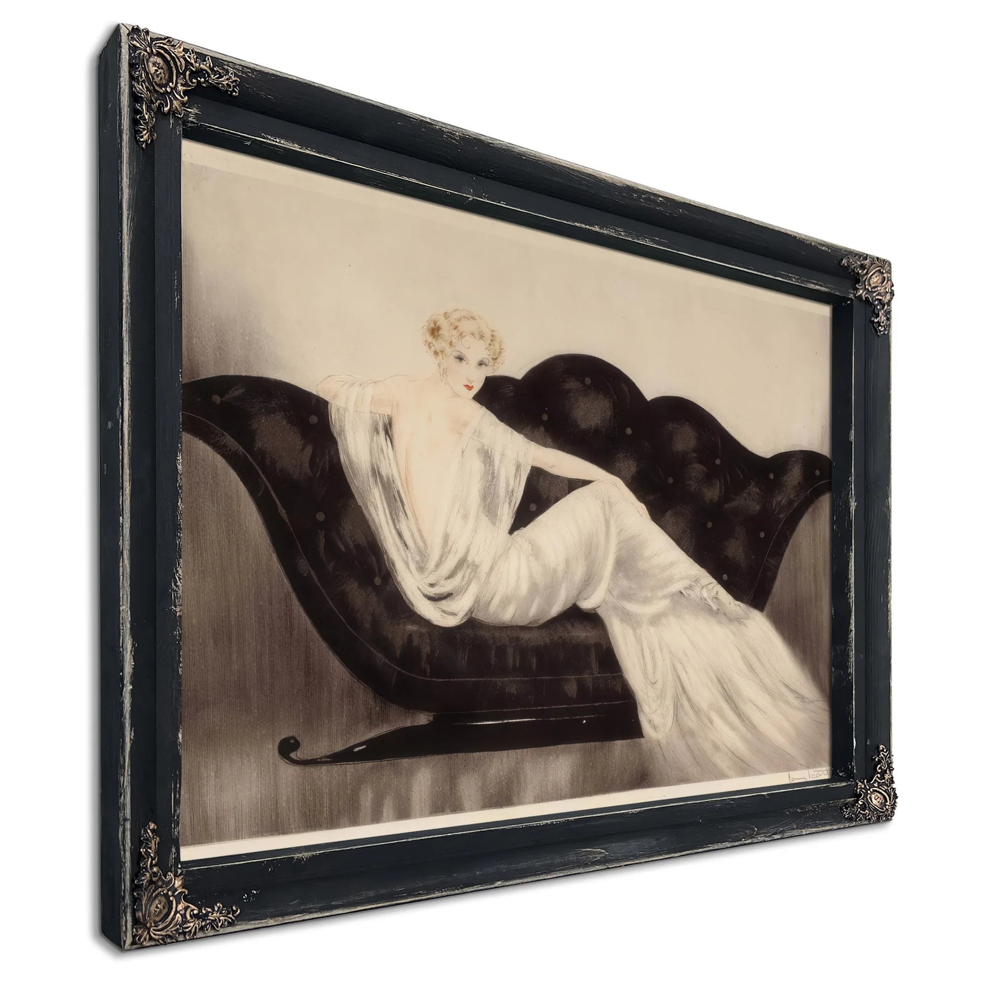 The Sofa 1937 By Louis Icart Fine Art Print