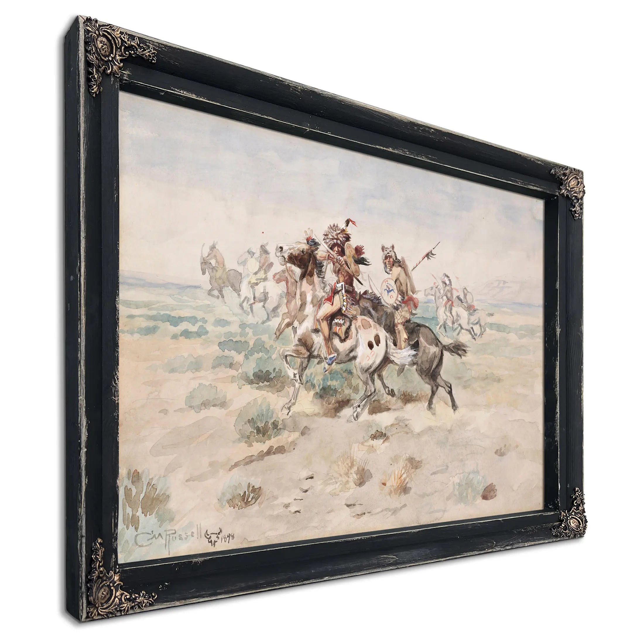 Indian Fight by Charles Marion Russell