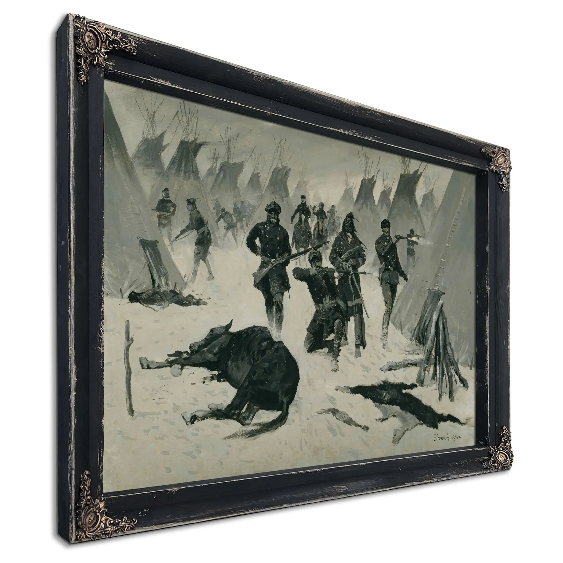 The Defeat Of Crazy Horse  by Frederic Remington