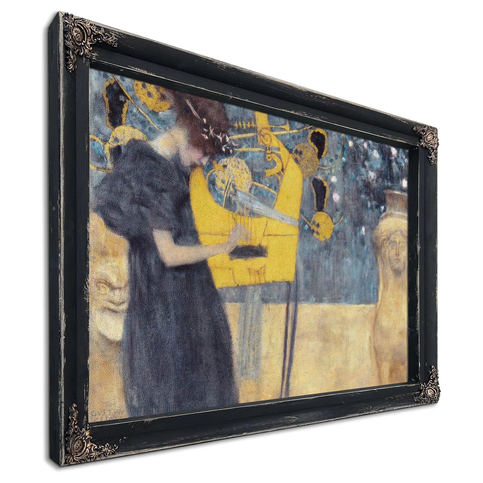 Music 1 1895 Allegory Neue Pinakothek By Gustav Klimt Fine Art Print