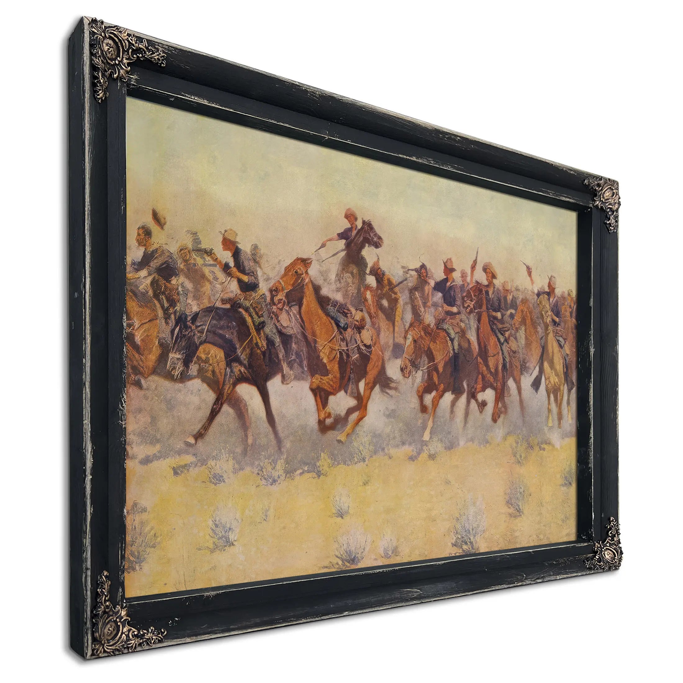 The Charge From Colliers Weekly Pub by Frederic Remington