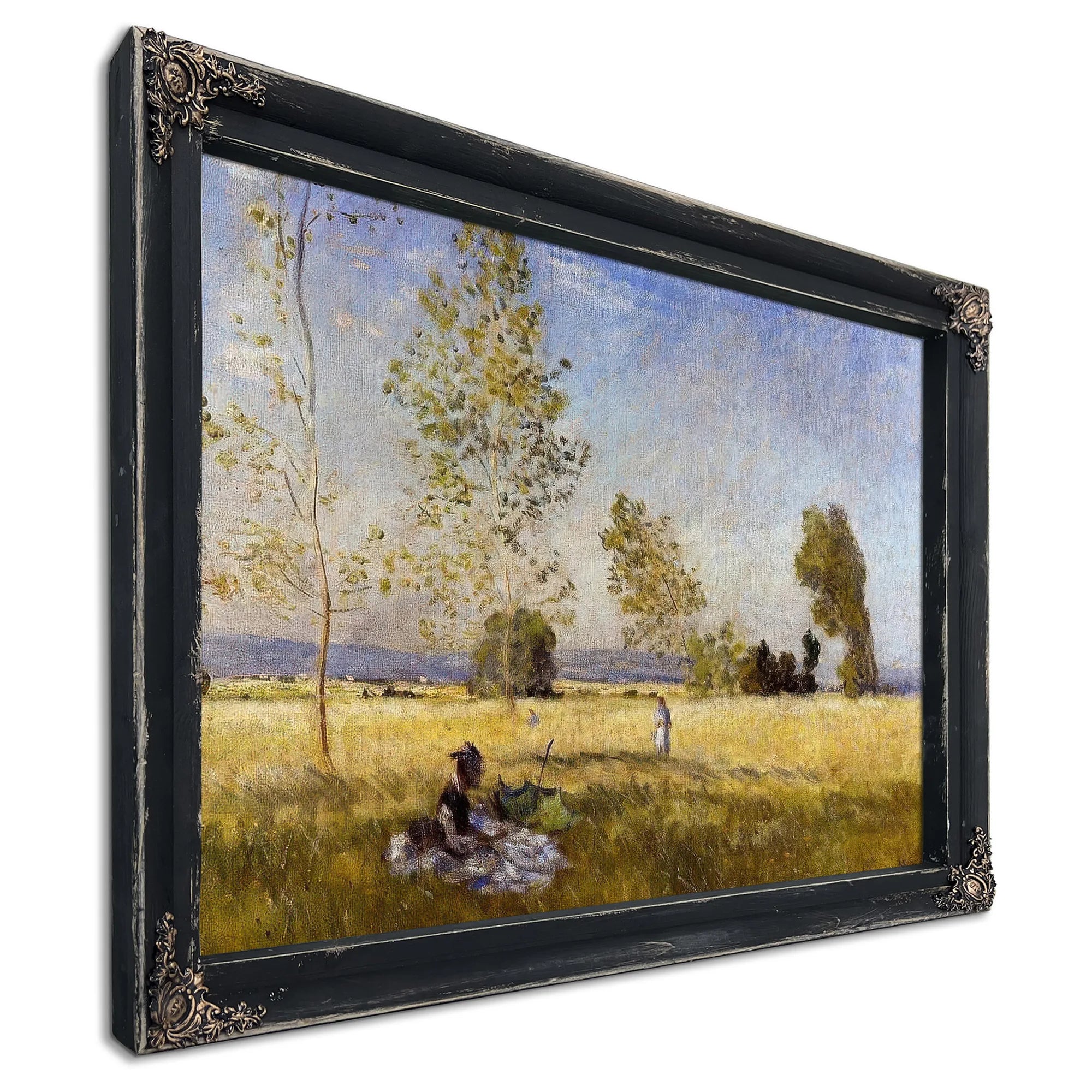 Meadow At Bezons By Claude Monet Fine Art Print