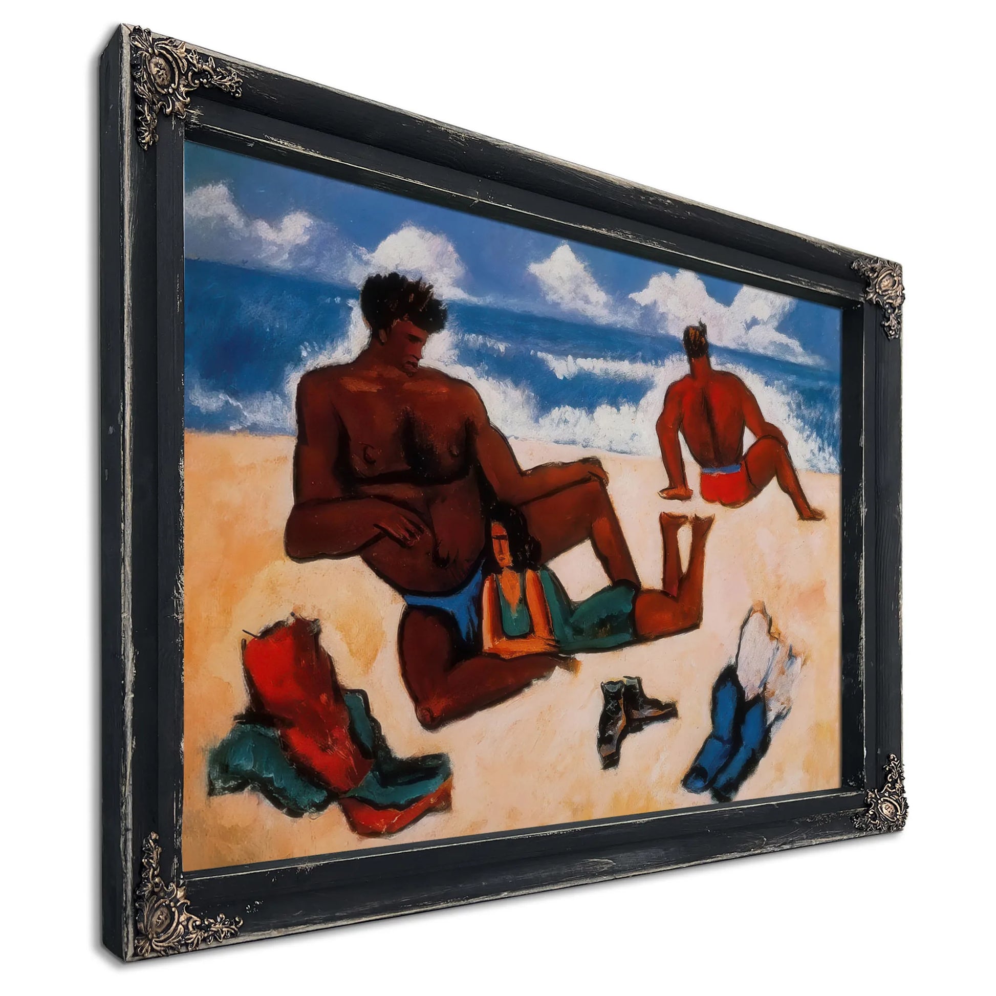 On The Beach By Marsden Hartley Fine Art Print