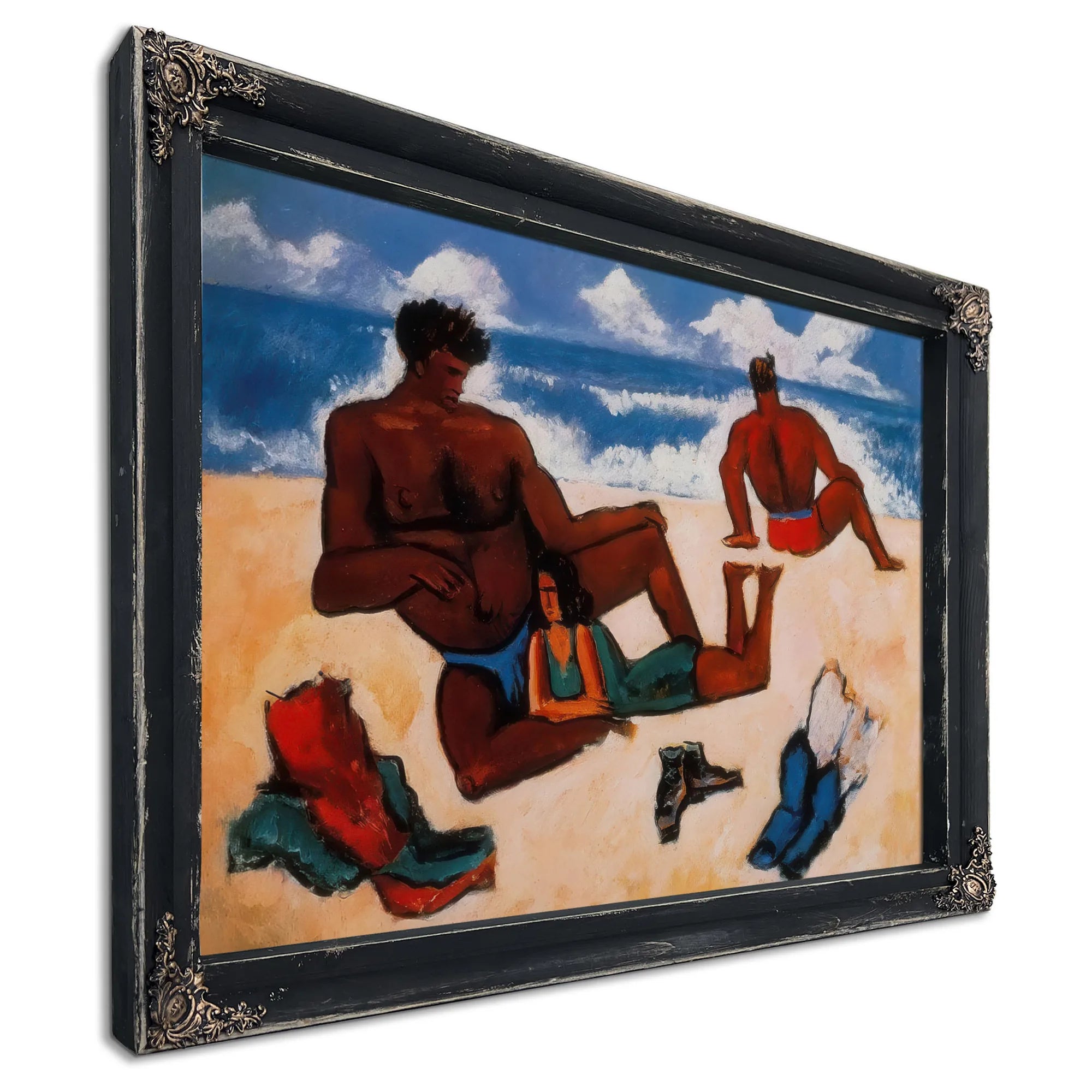 On The Beach By Marsden Hartley Fine Art Print