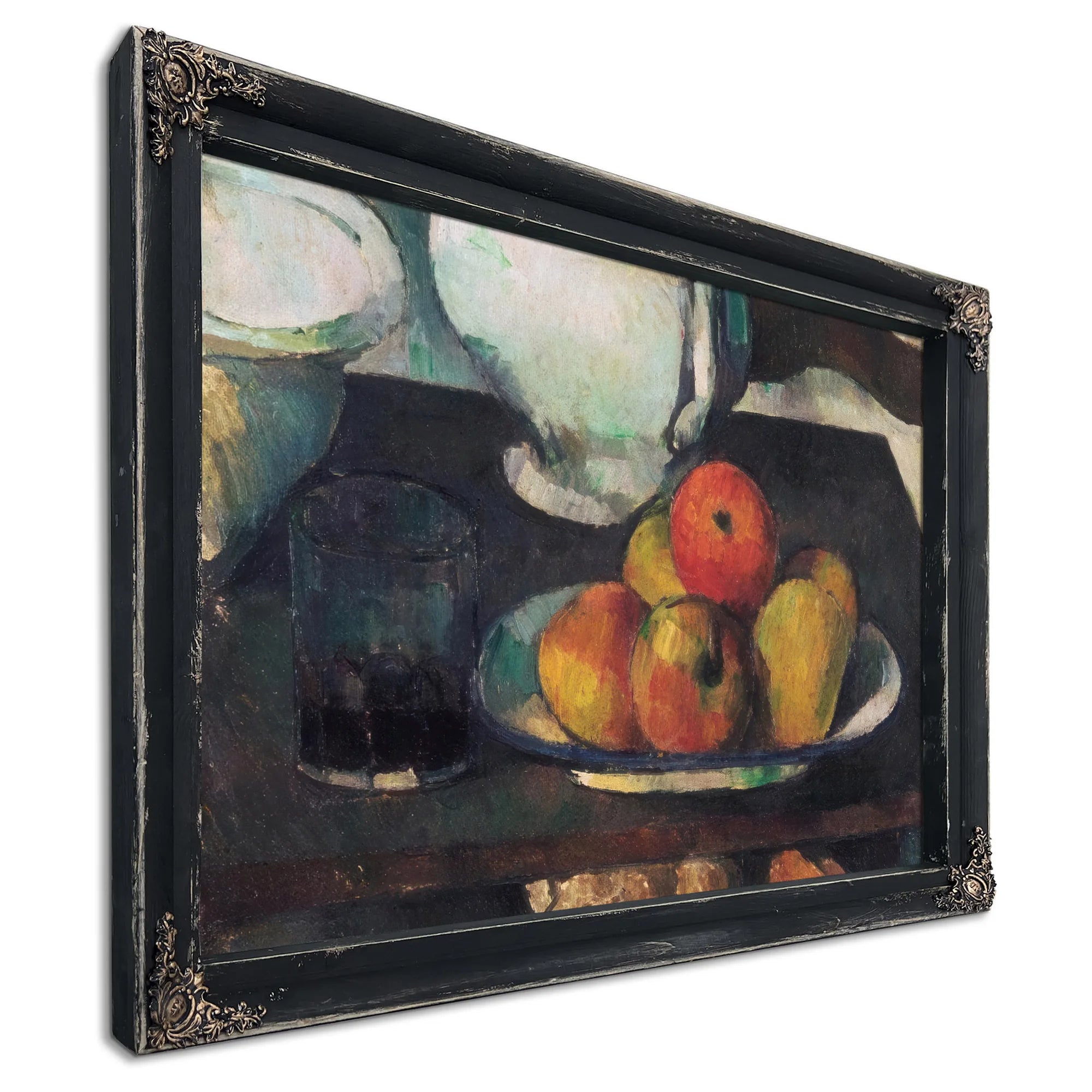 Still Life With Apples And A Glass Of Wine By Paul Cezanne Fine Art Print