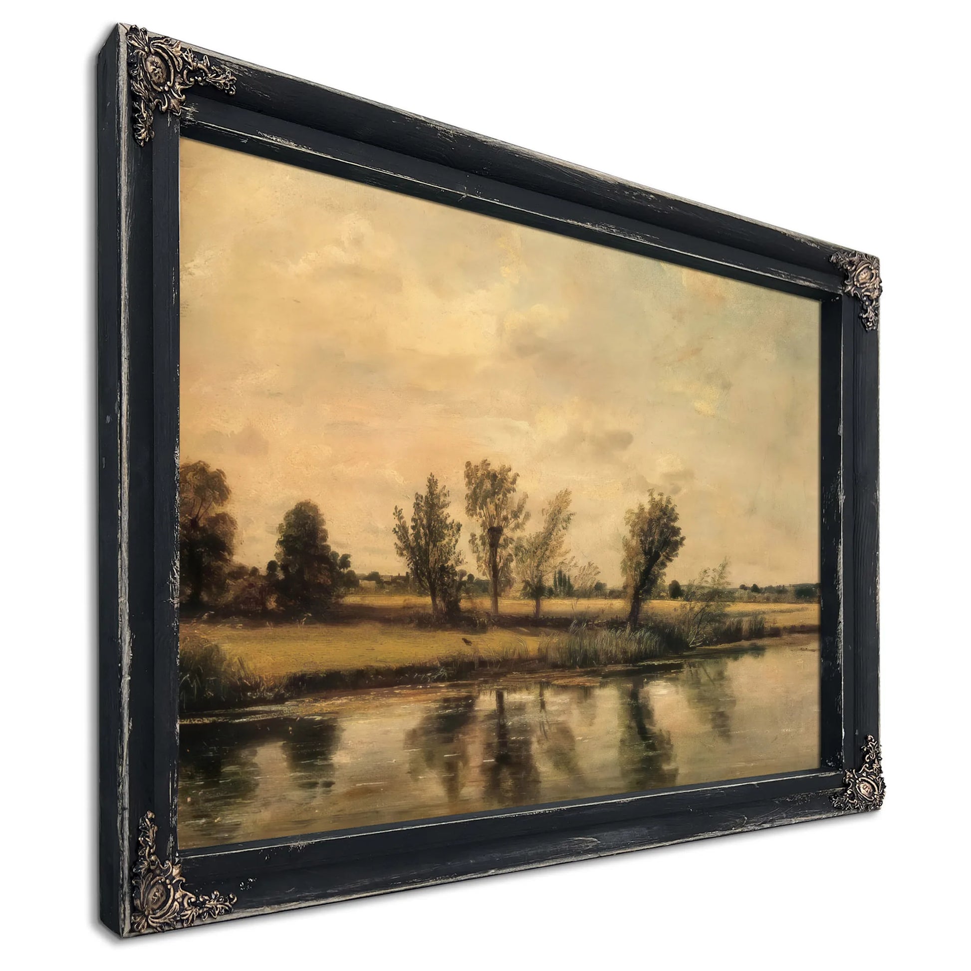 Landscape A Study ( Water Meadows Near Salisbury) By John Constable Fine Art Print