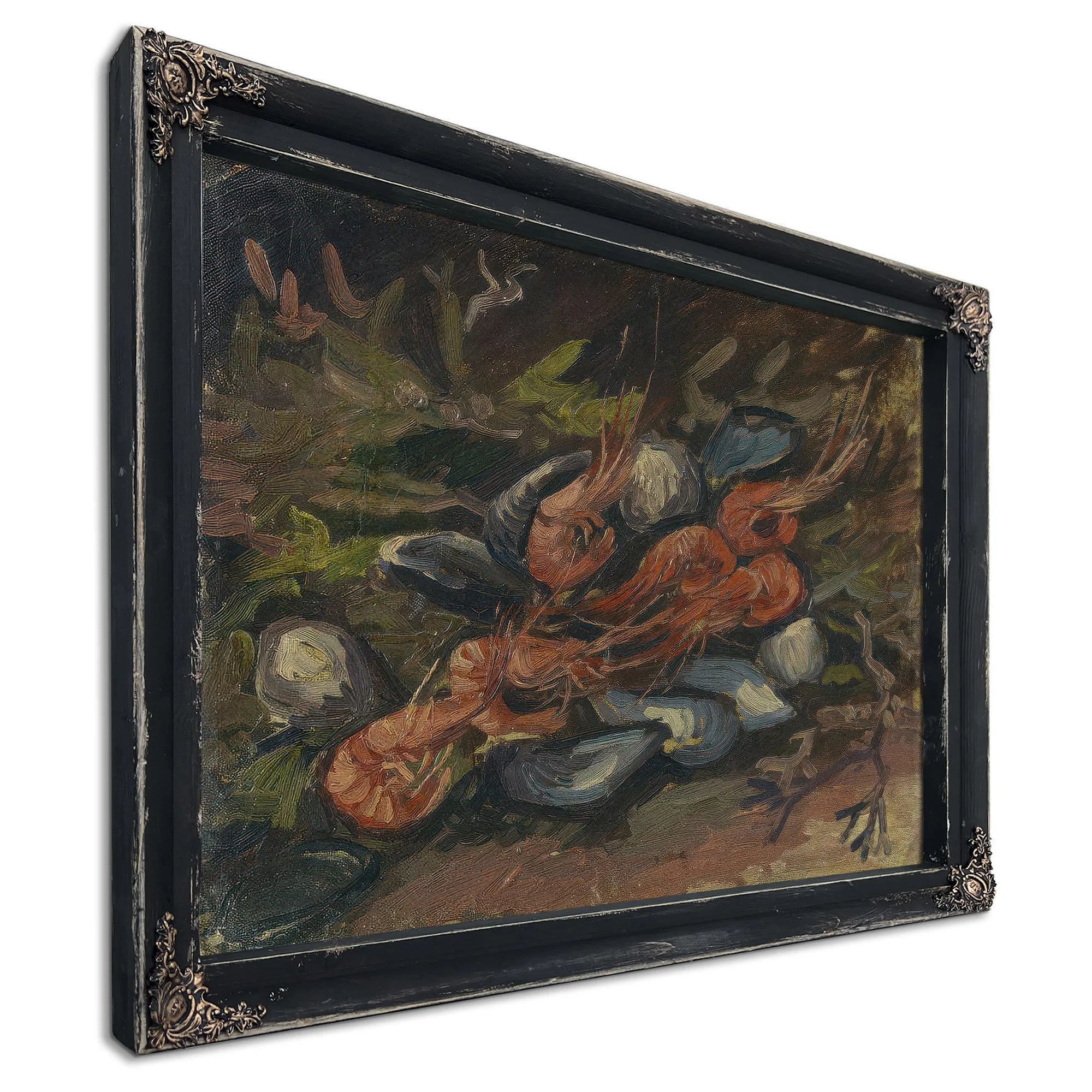 Prawns And Mussels By Vincent Van Gogh Fine Art Print