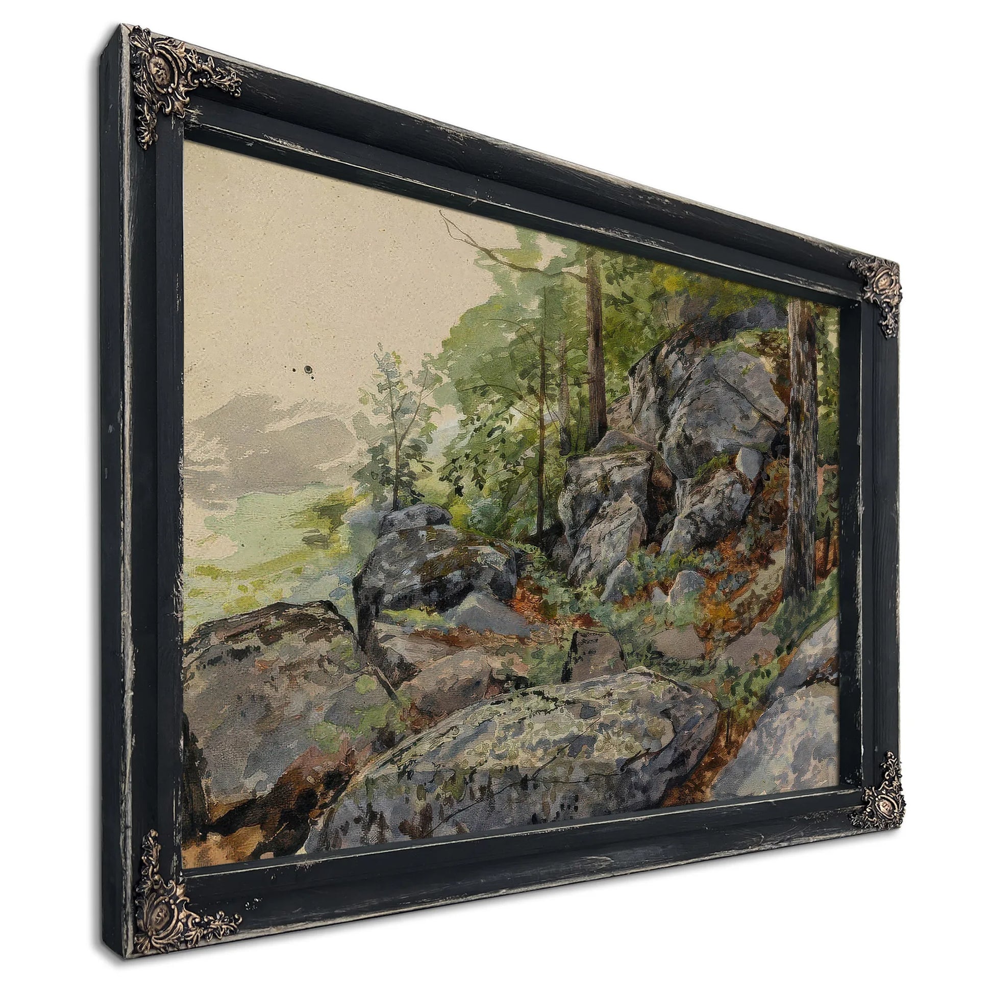 Woodland Builders By William Trost Richards Fine Art Print