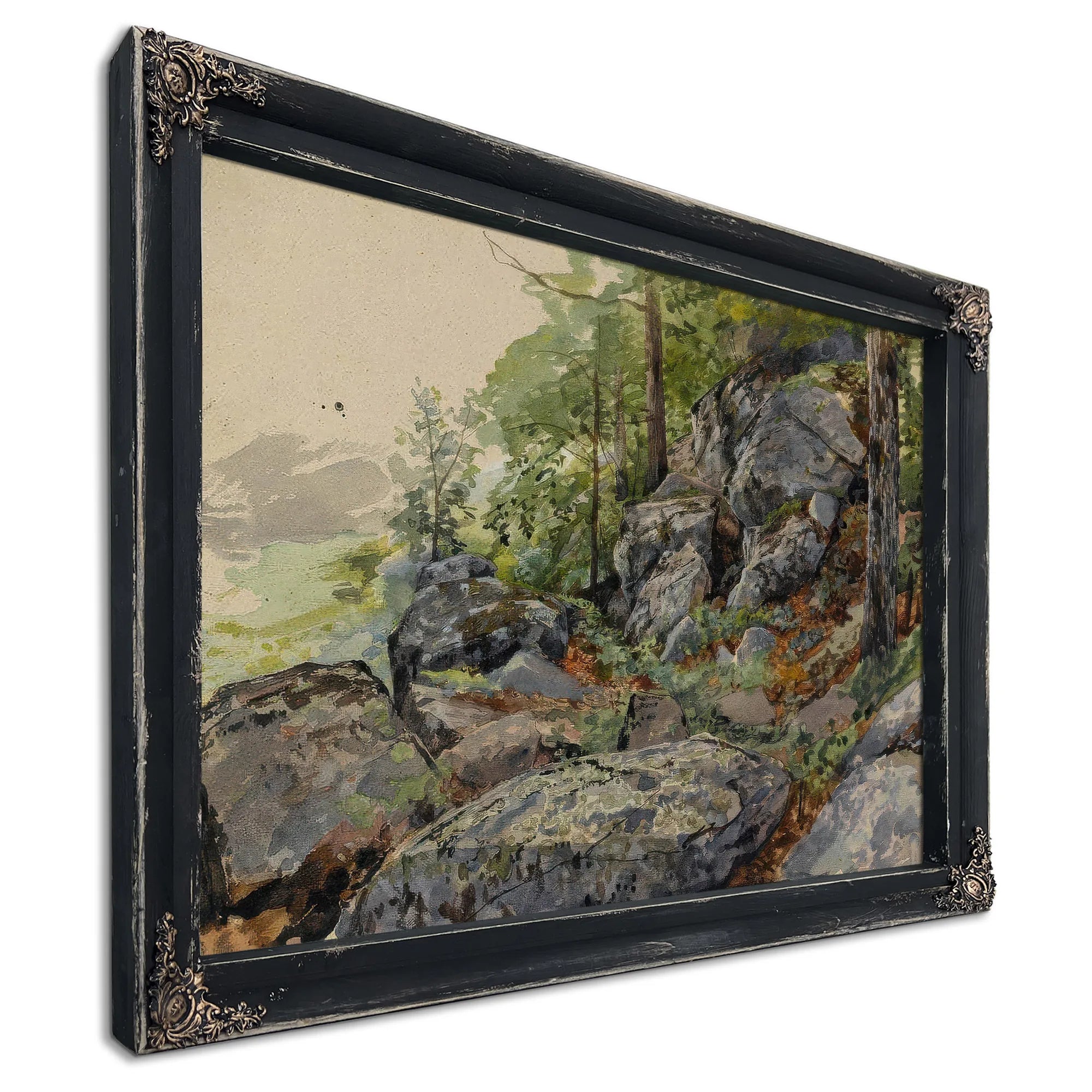 Woodland Builders By William Trost Richards Fine Art Print