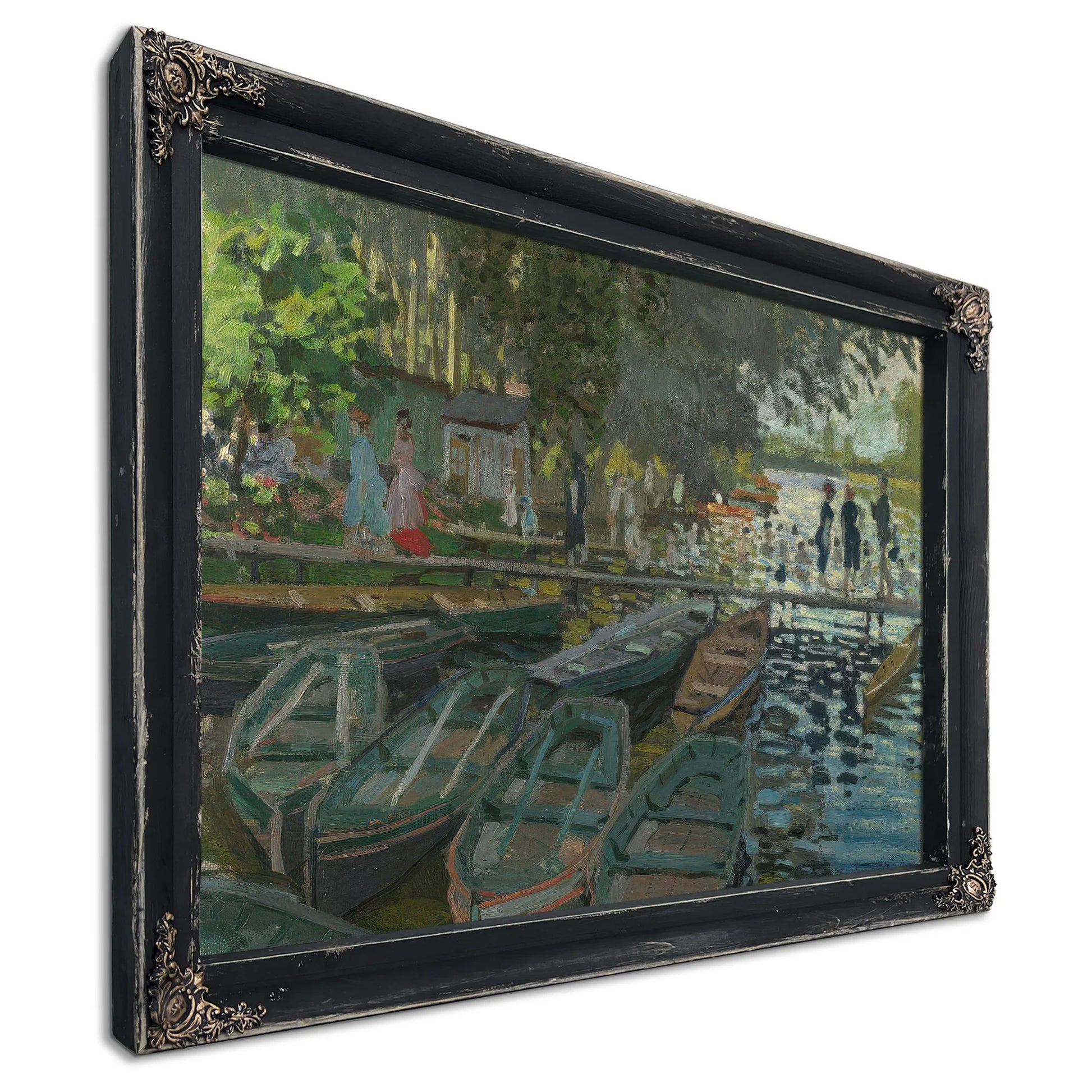 Monet Bathers At La Grenouille Re By Claude Monet Fine Art Print