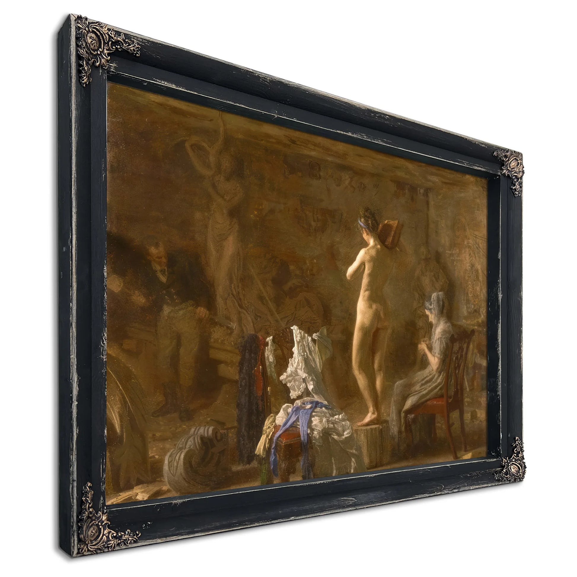 William Rush Carving Allegorical Figure Of The Schuylkill River By Thomas Eakins Fine Art Print