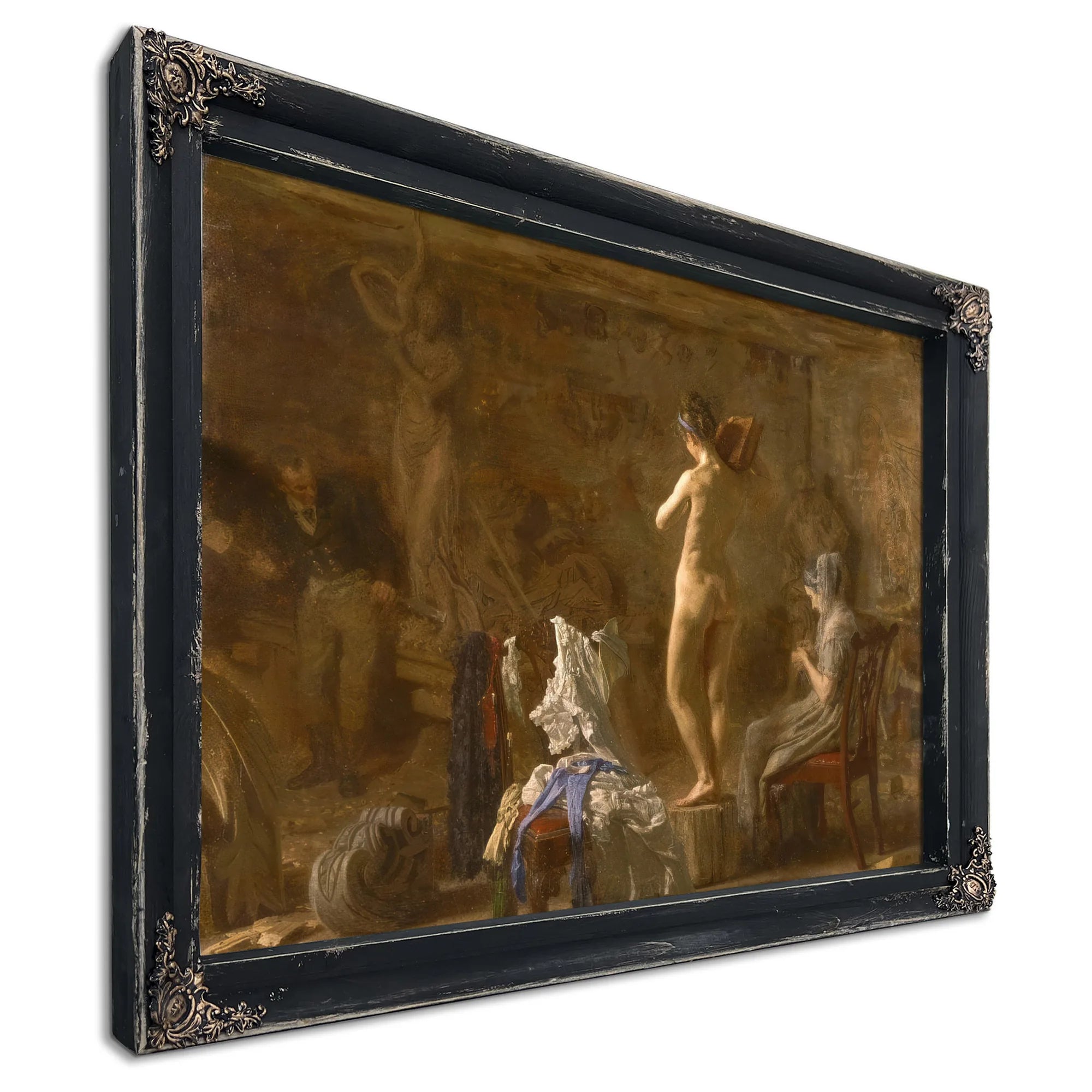 William Rush Carving Allegorical Figure Of The Schuylkill River By Thomas Eakins Fine Art Print