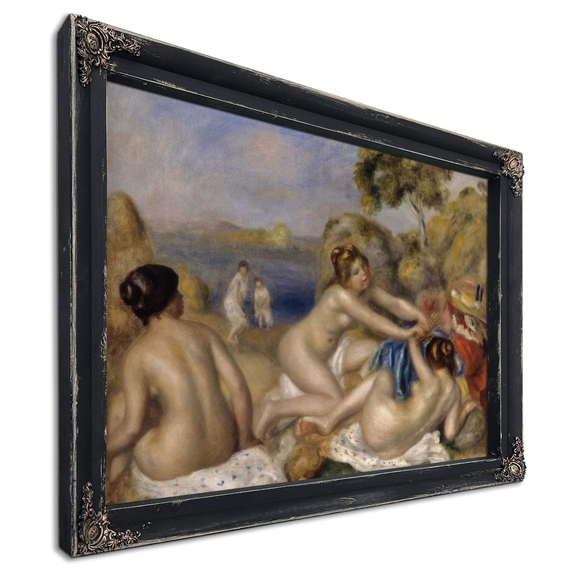 Bathers Playing With A Crab By Pierre August Renoir Fine Art Print