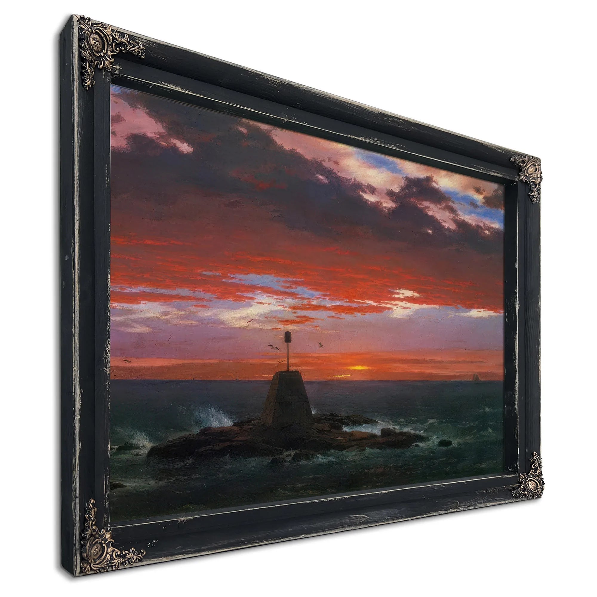 Baacon Off Mount Desert Island By Frederic Edwin Church Fine Art Print