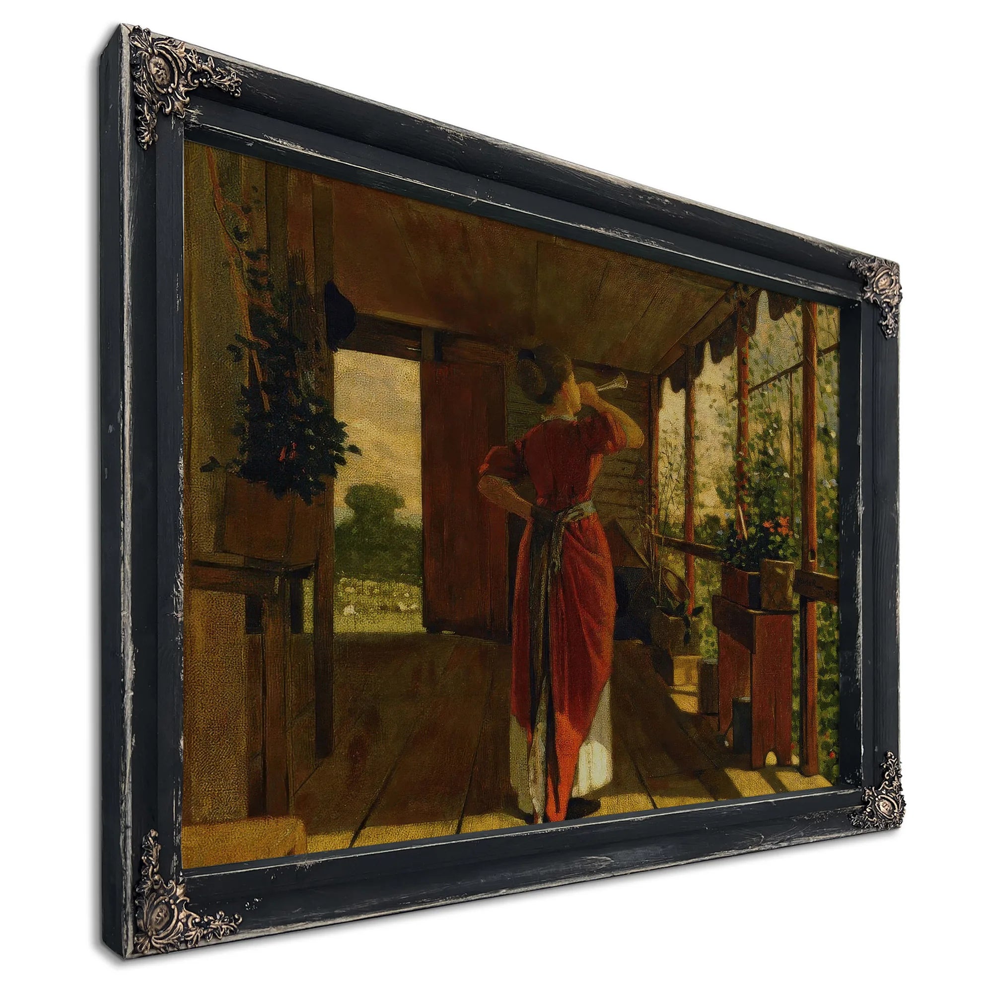 The Dinner Horn By Winslow Homer Fine Art Print