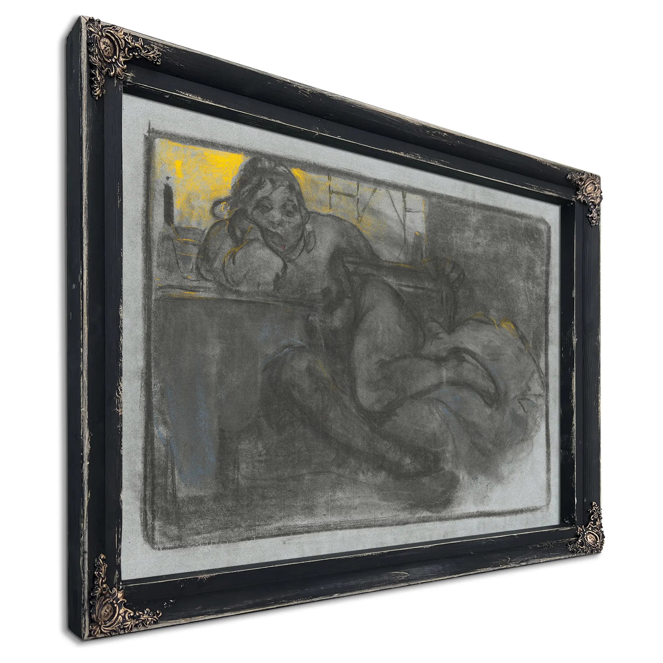 Absinth Study Of A Woman Alfons Mucha by Alphonse Mucha
