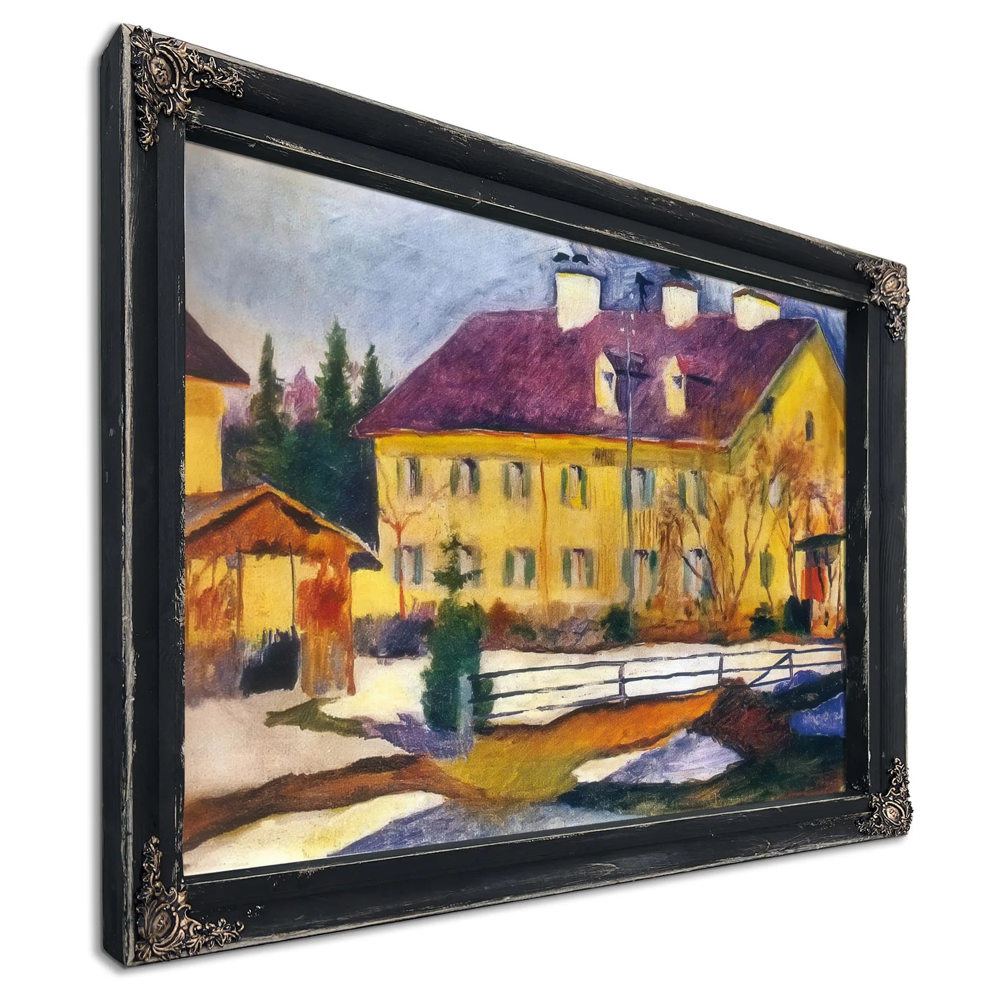 The Hospital In Tegernsee By August Macke Fine Art Print
