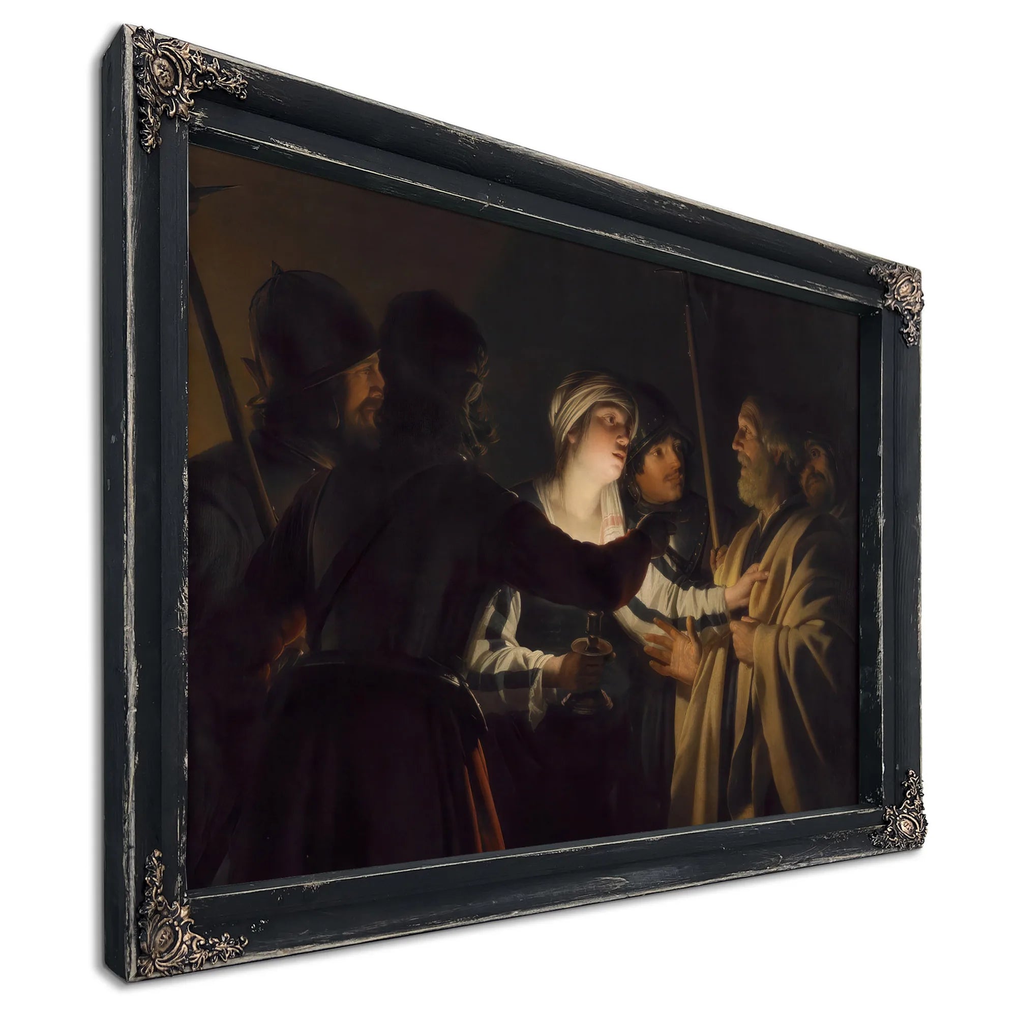 The Denial Of St. Peter By Gerrit Van Honthorst Fine Art Print