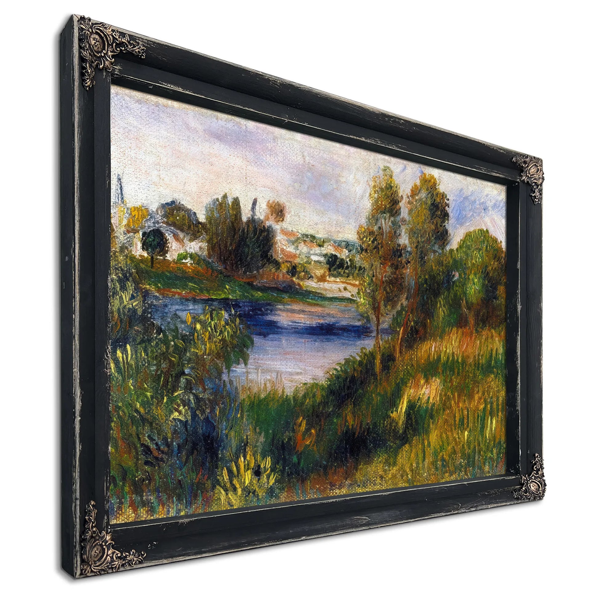 Landscape At Vetheuil By Pierre August Renoir Fine Art Print
