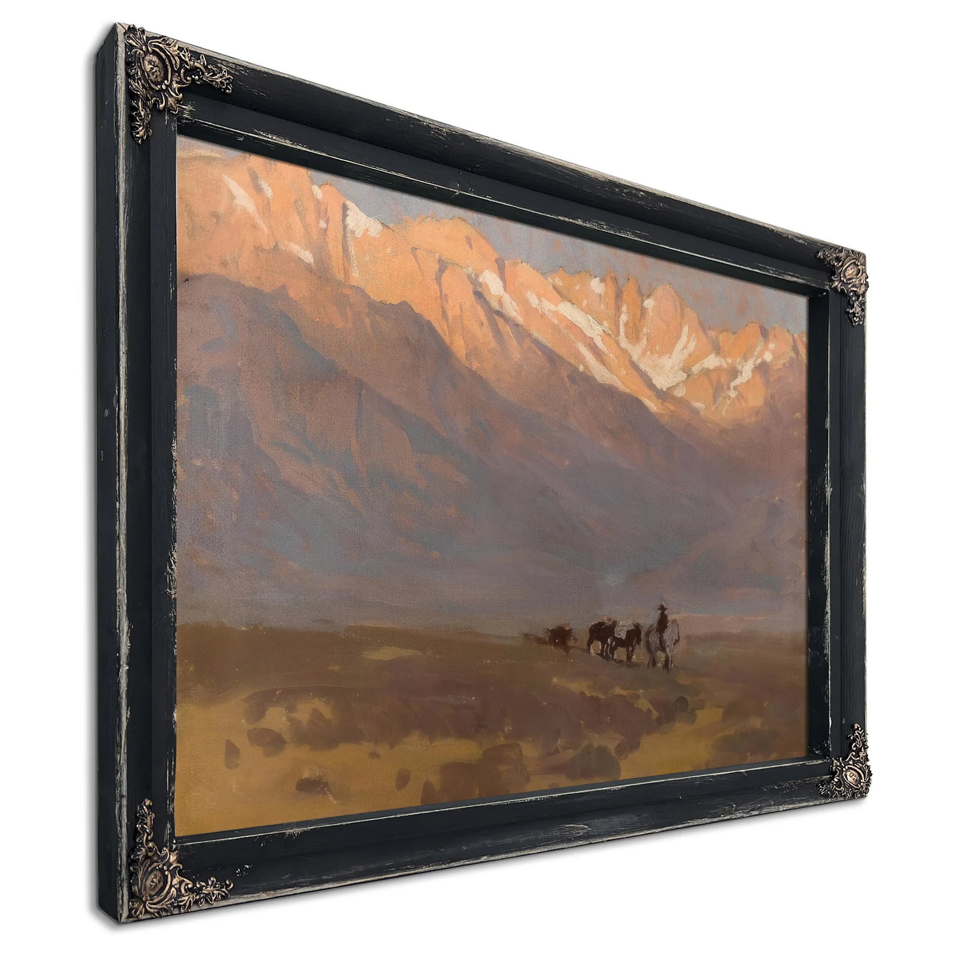 High Sierras (Rider With Pack Horses Beneath Mount Whitney), 1942 By Edgar Payne Fine Art Print