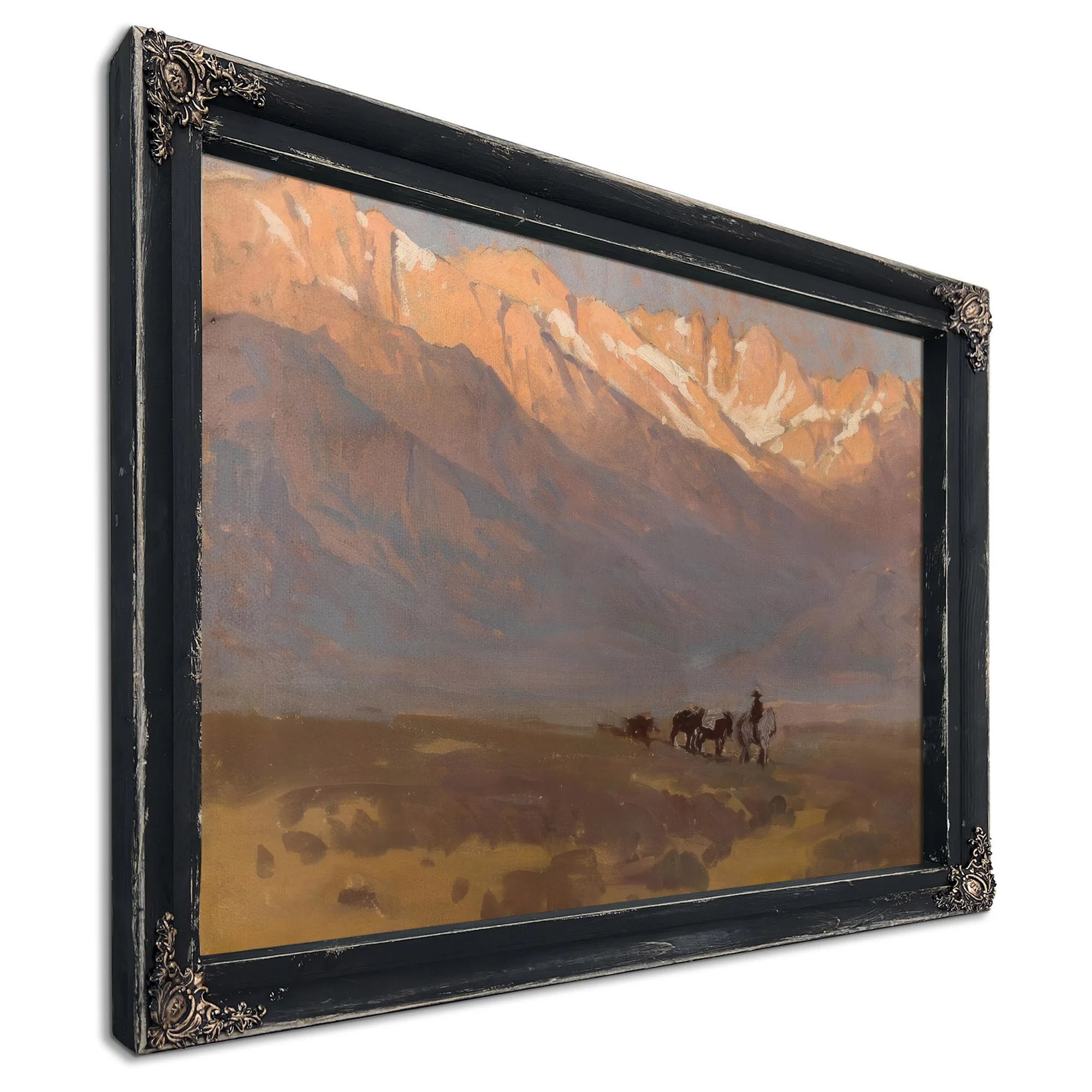 High Sierras (Rider With Pack Horses Beneath Mount Whitney), 1942 By Edgar Payne Fine Art Print