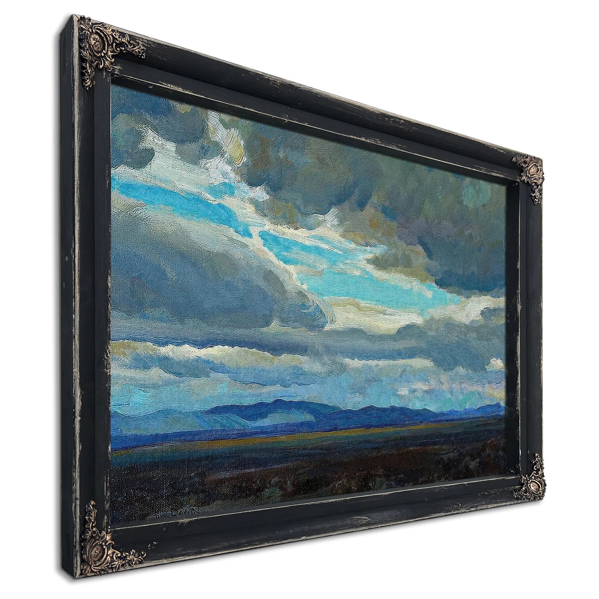 Approaching Storm Coast Range California 1921 By Maynard Dixon Fine Art Print