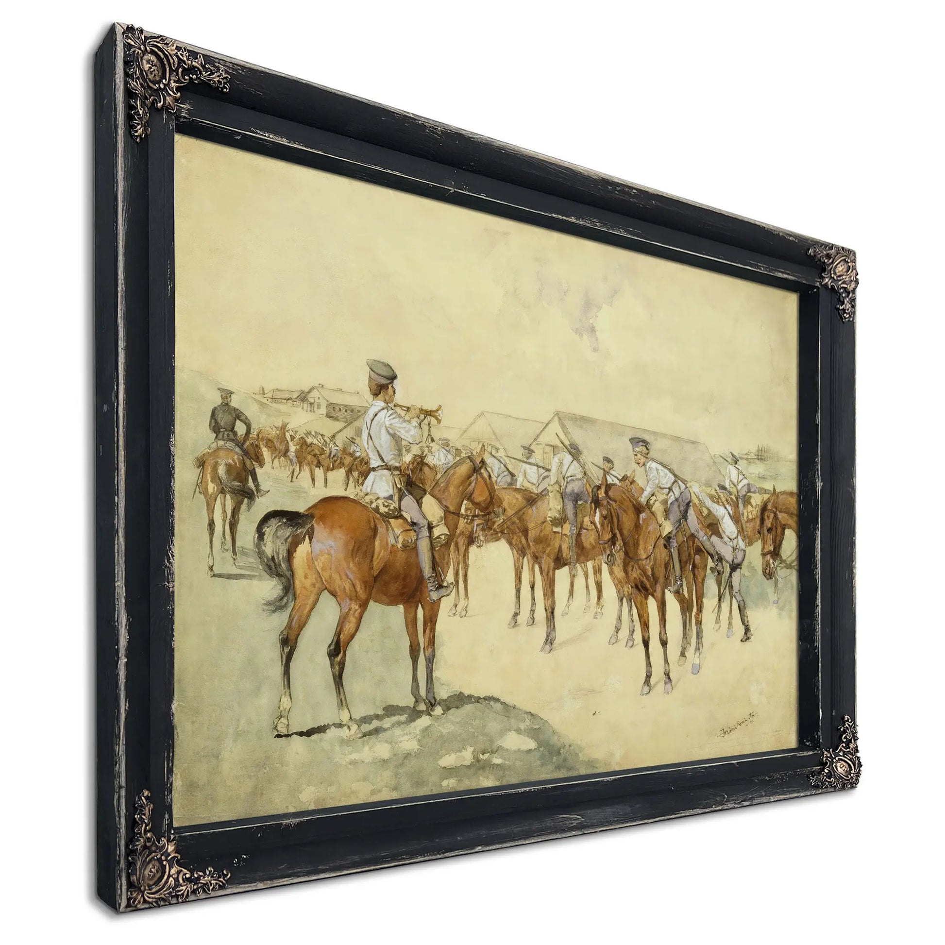 A Call To Arms by Frederic Remington