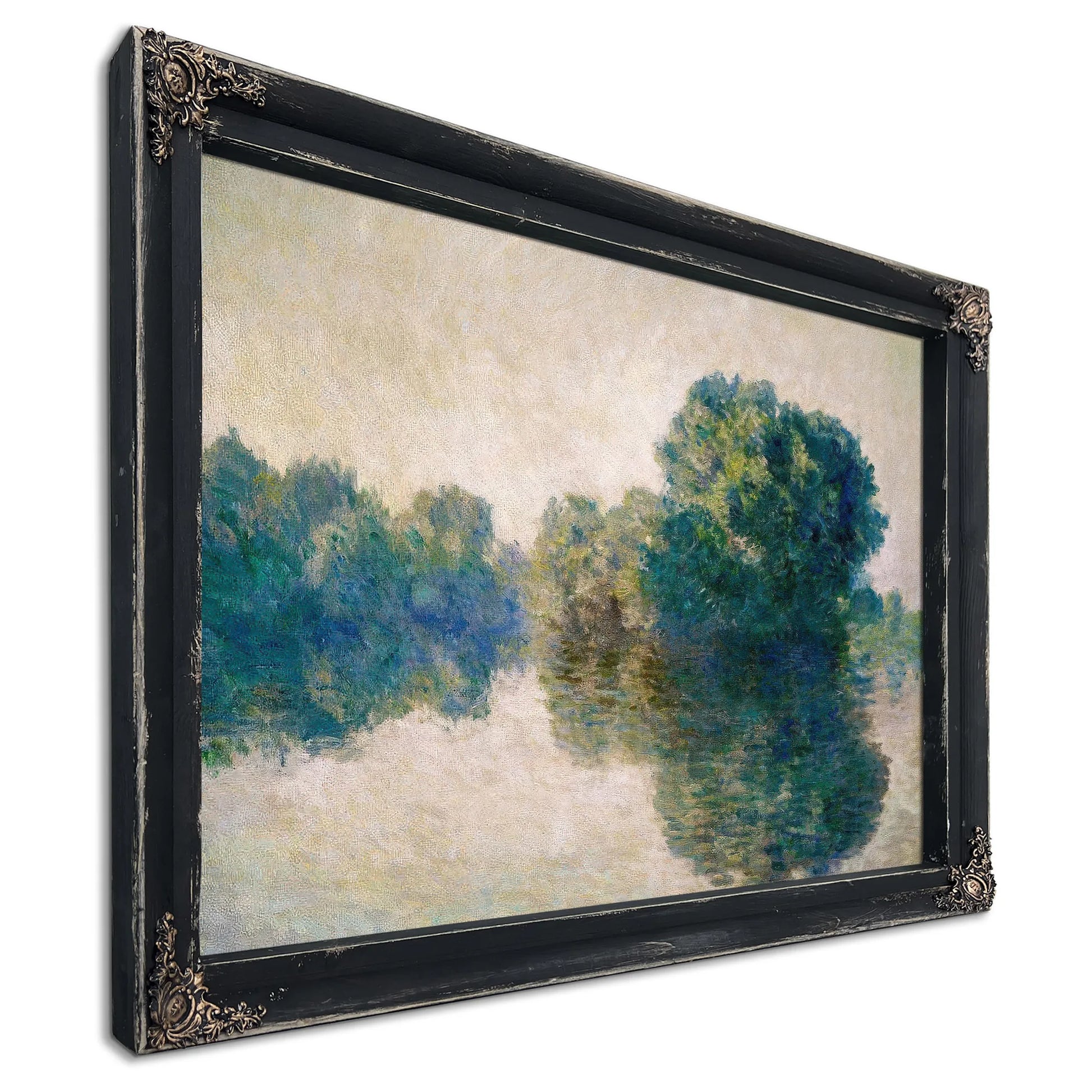 The Seine At Giverny By Claude Monet Fine Art Print