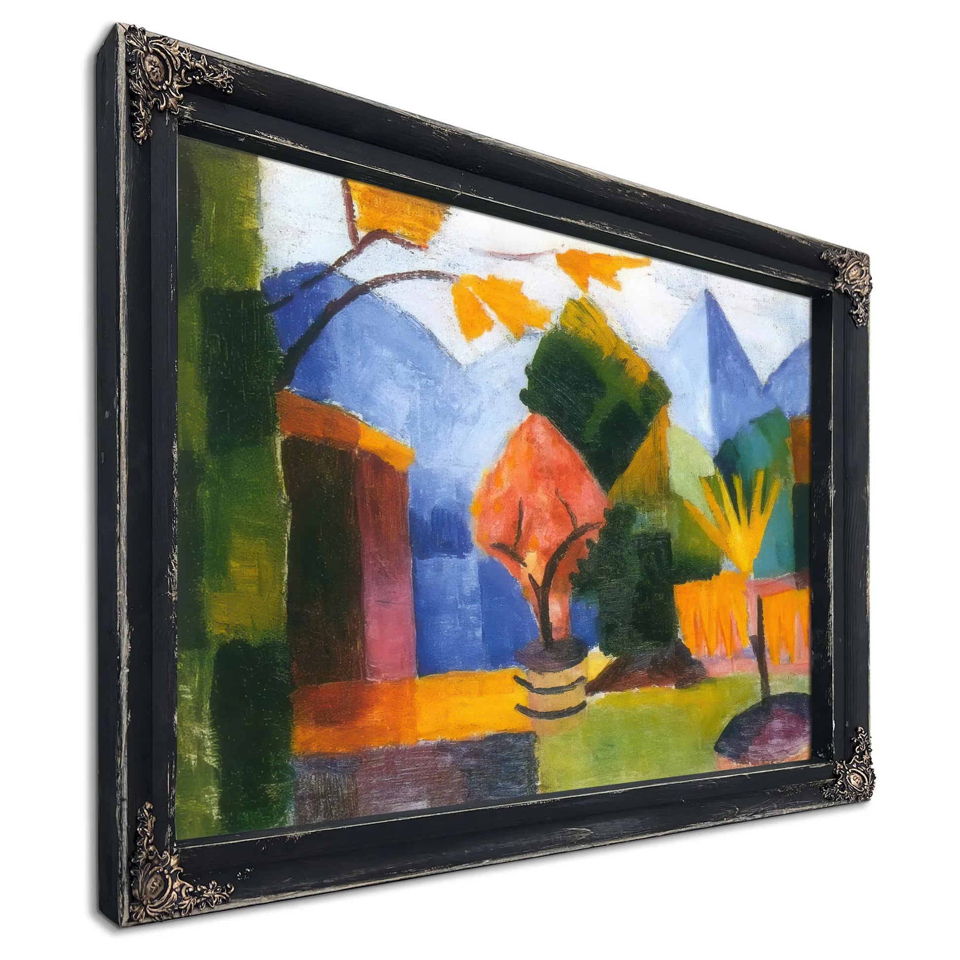 Garden At Lake Thun By August Macke Fine Art Print