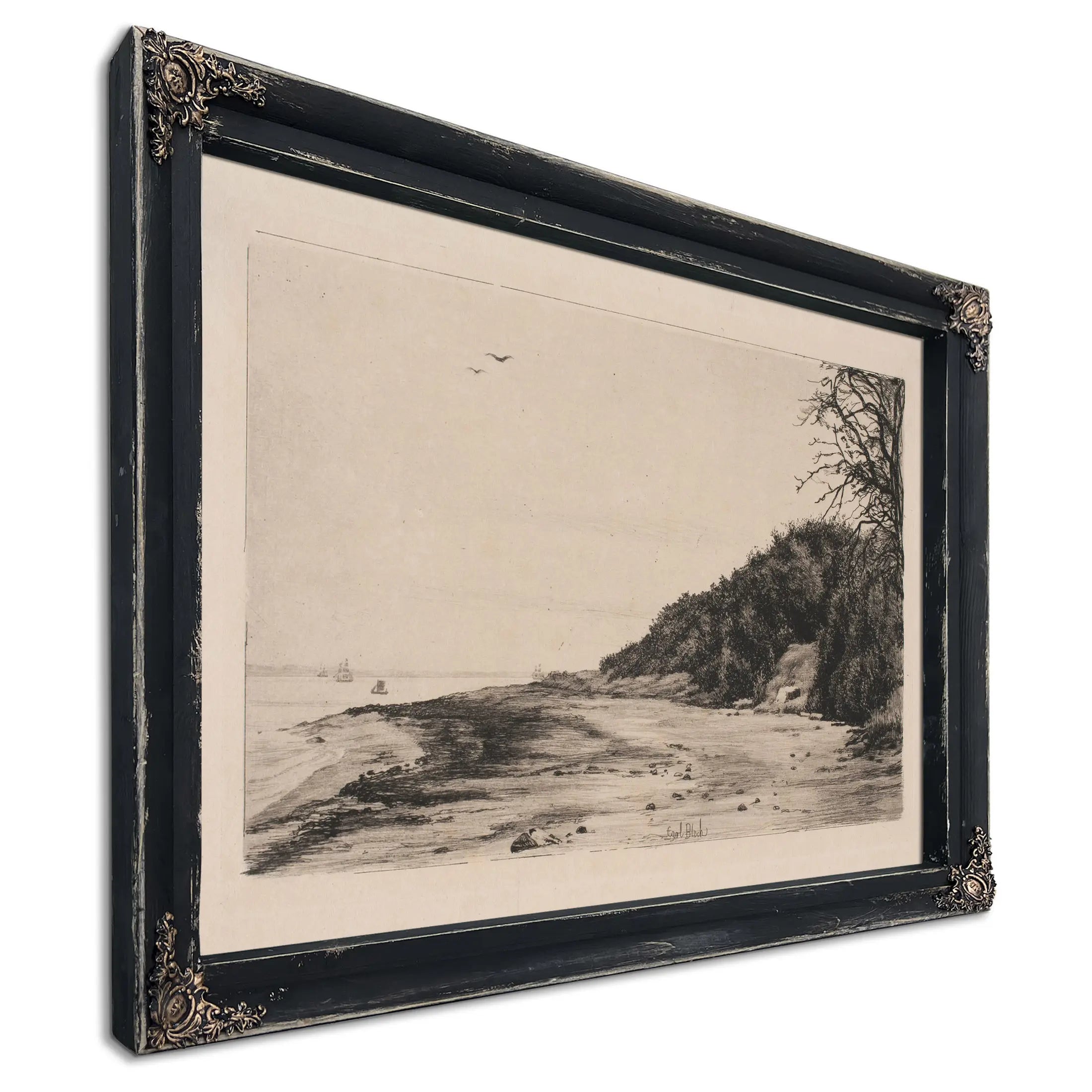 Skraenten Ved Havet by Carl Bloch