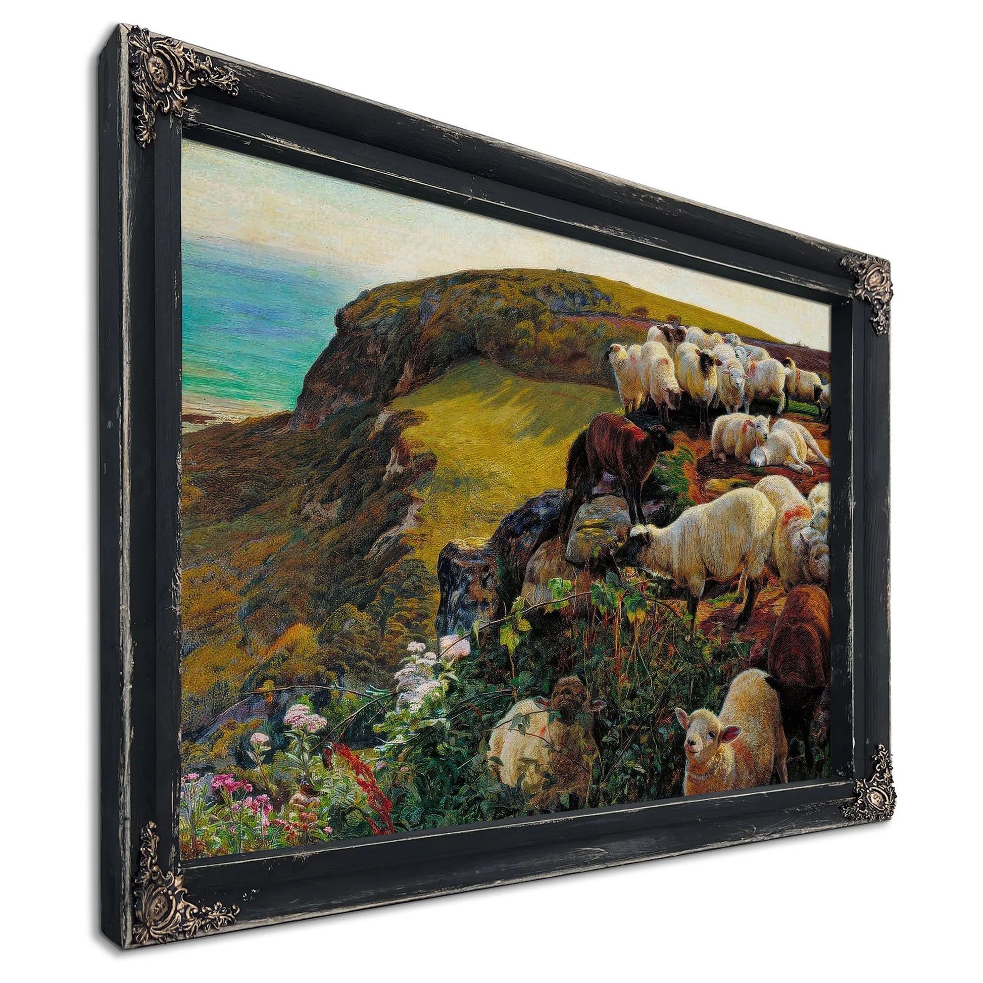 Our English Coasts 1852 Strayed Sheep 43 2X58 4Cm Tate Britain By William Holman Hunt Fine Art Print