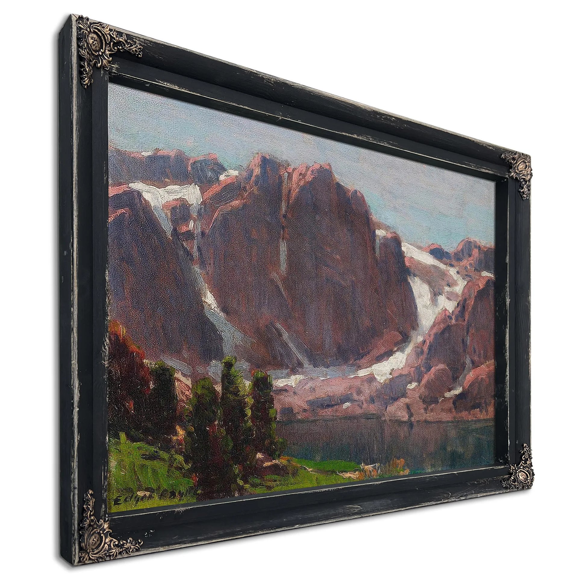 Sierra Lake (Believed To Be Temple Crag) By Edgar Payne Fine Art Print