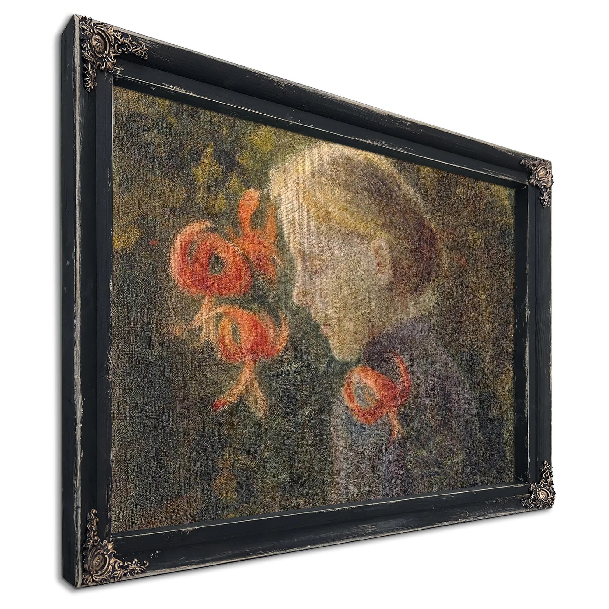Girl With Tiger Lilies By Paula Modersohn Becker Fine Art Print
