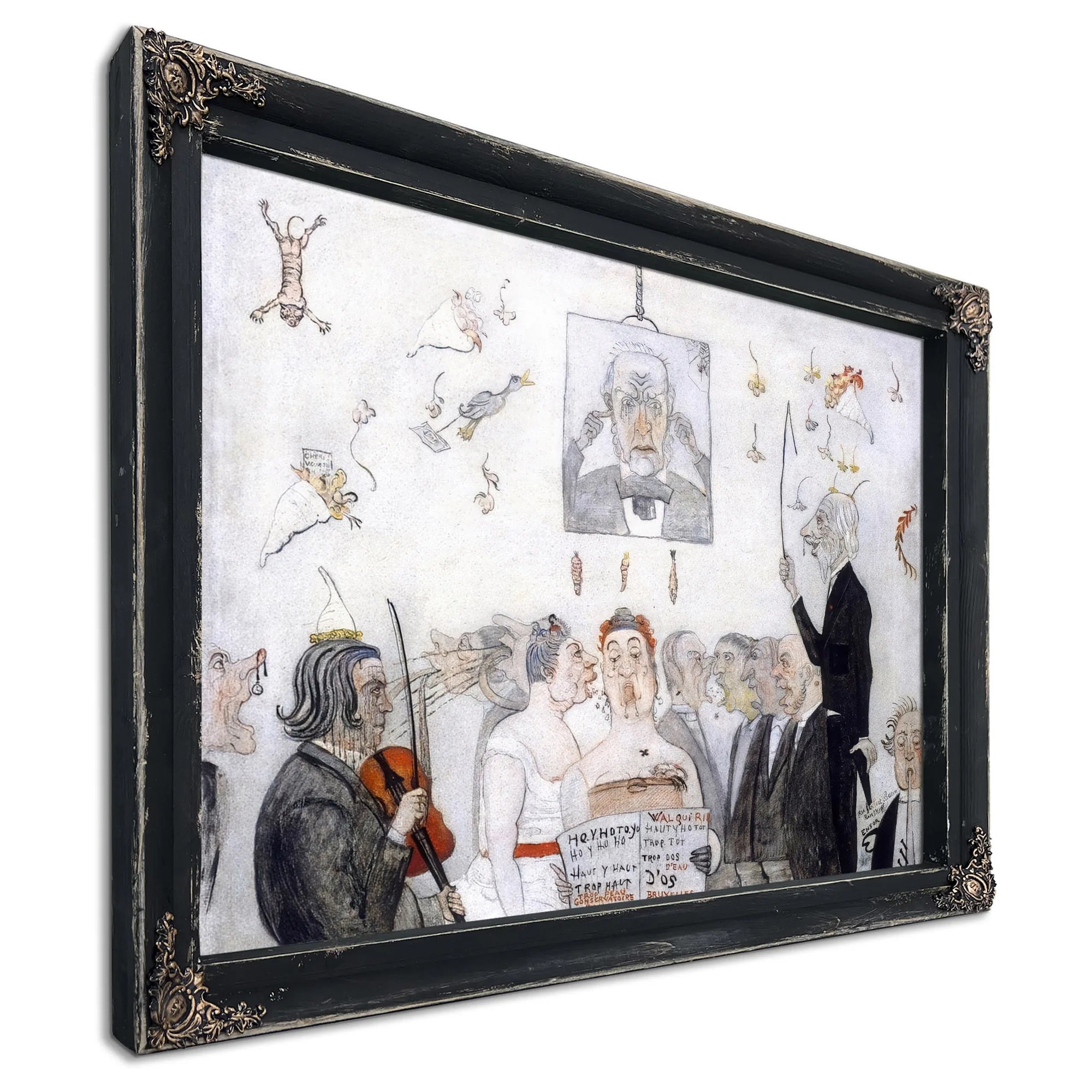 At The Conservatory By James Ensor Fine Art Print