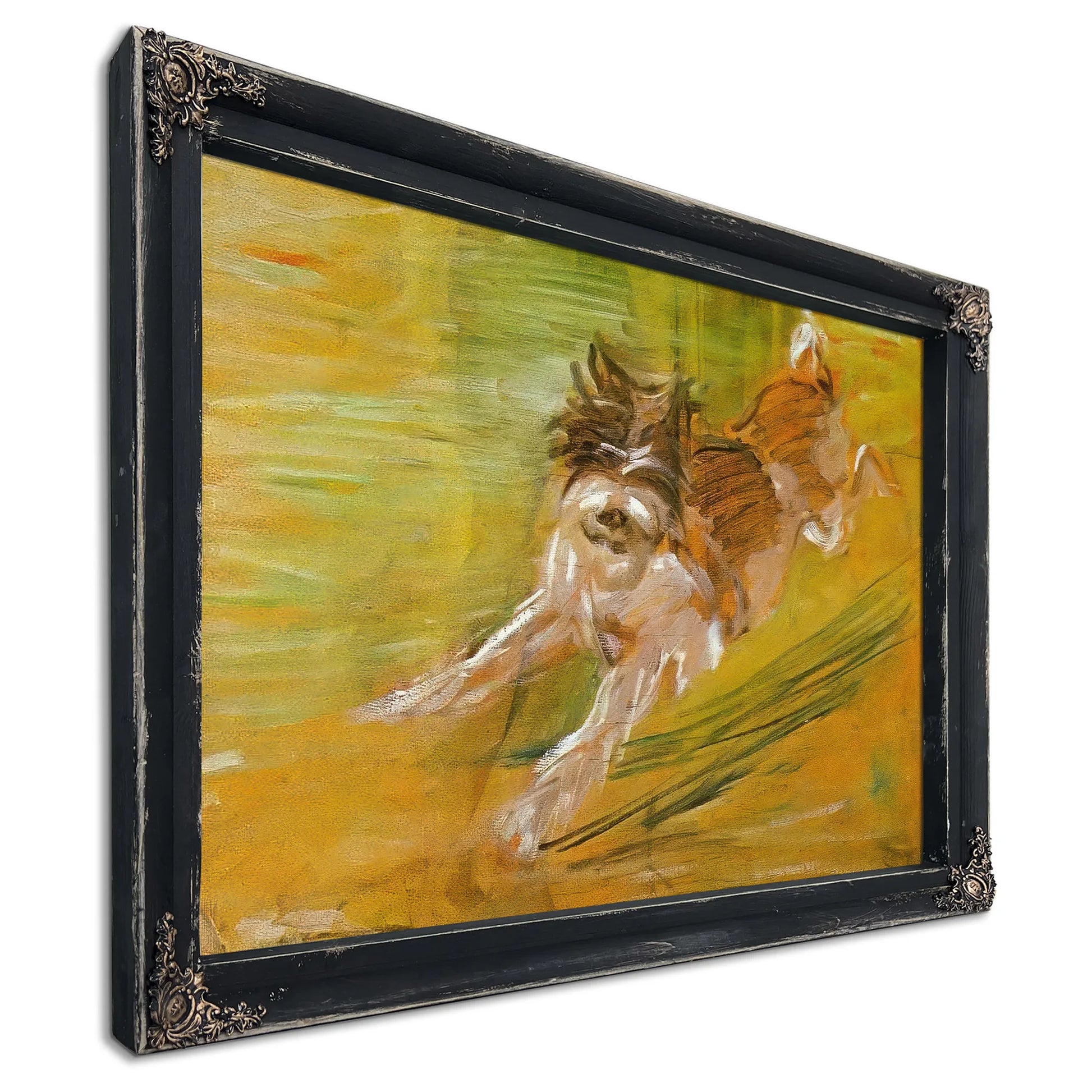 Jumping Dog Schlick By Franz Marc Fine Art Print