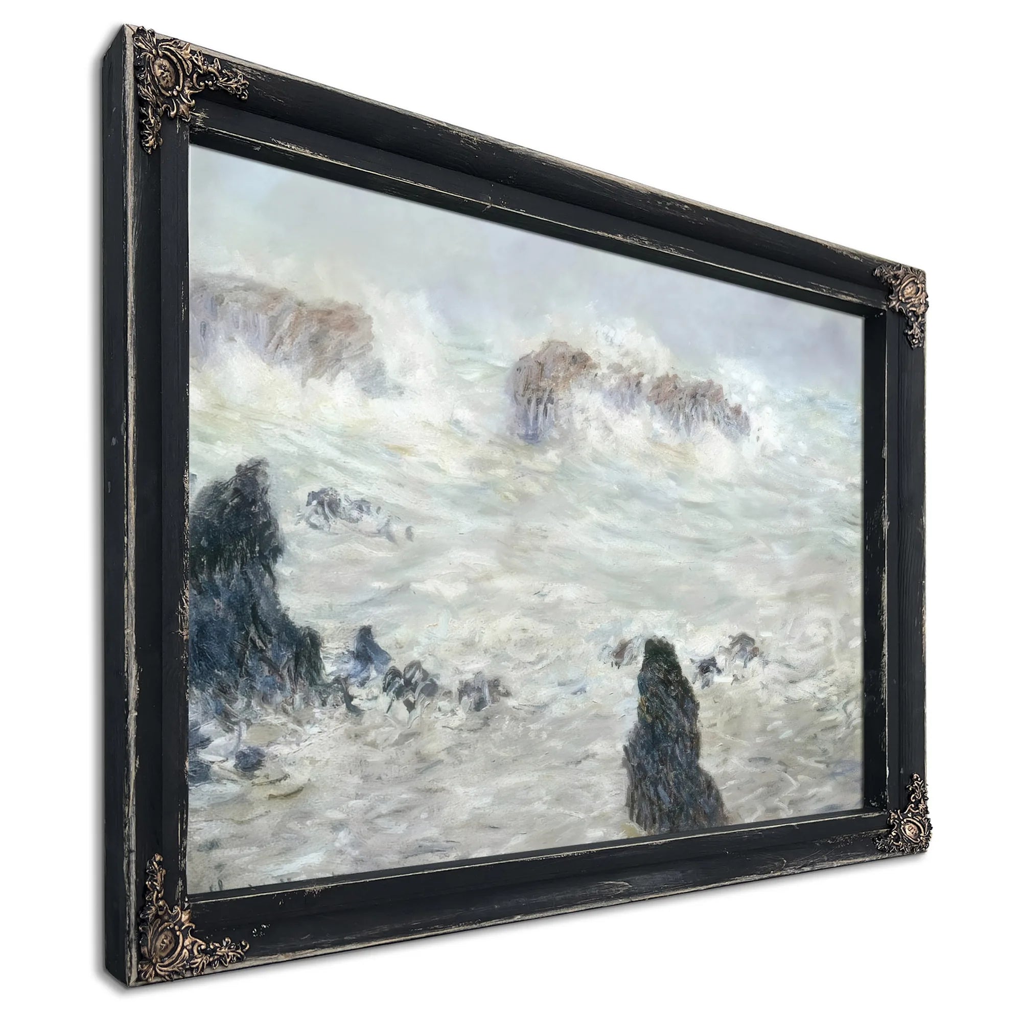 Storm Off The Belle Ile Coast By Claude Monet Fine Art Print