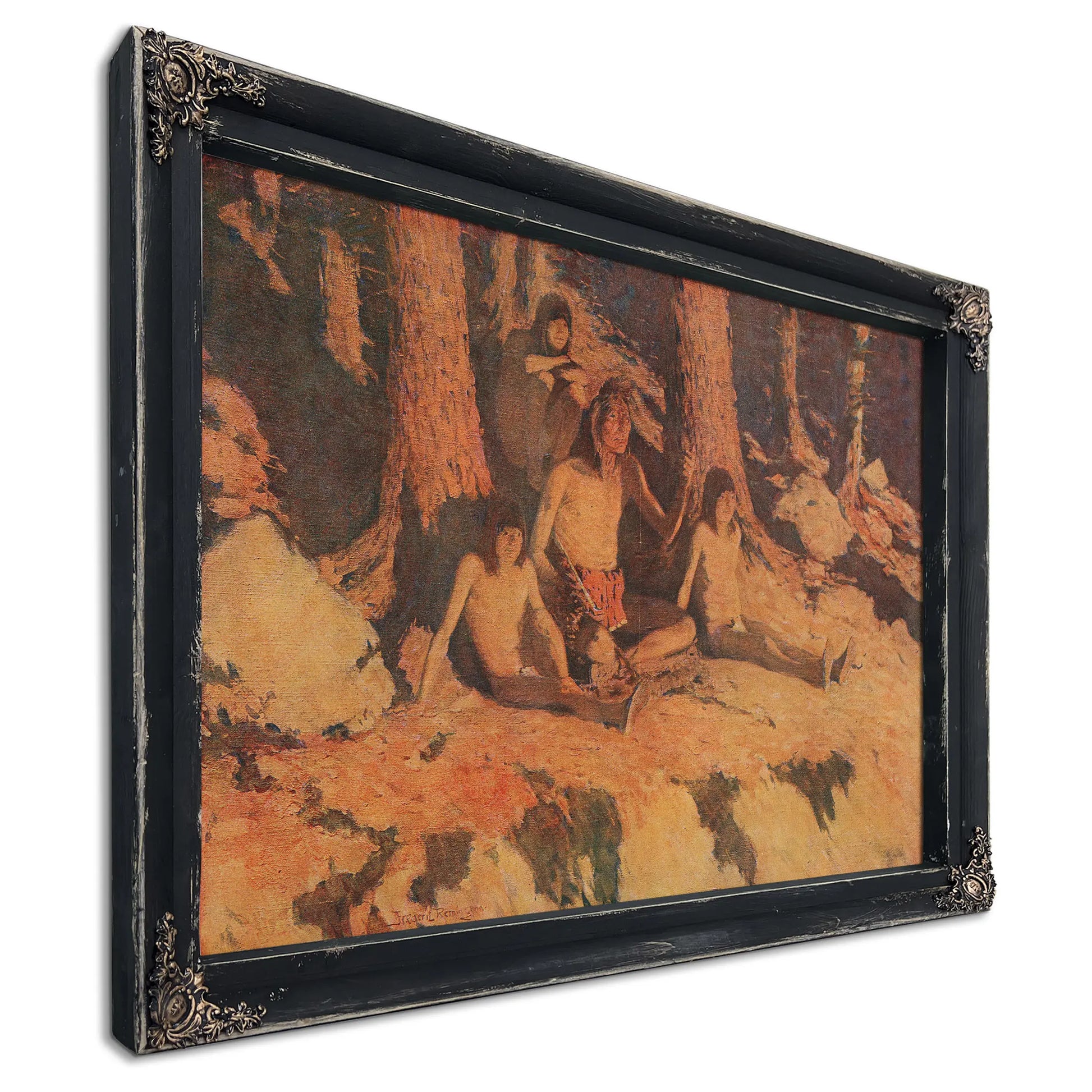 The Story Of Where The Sun Goes by Frederic Remington