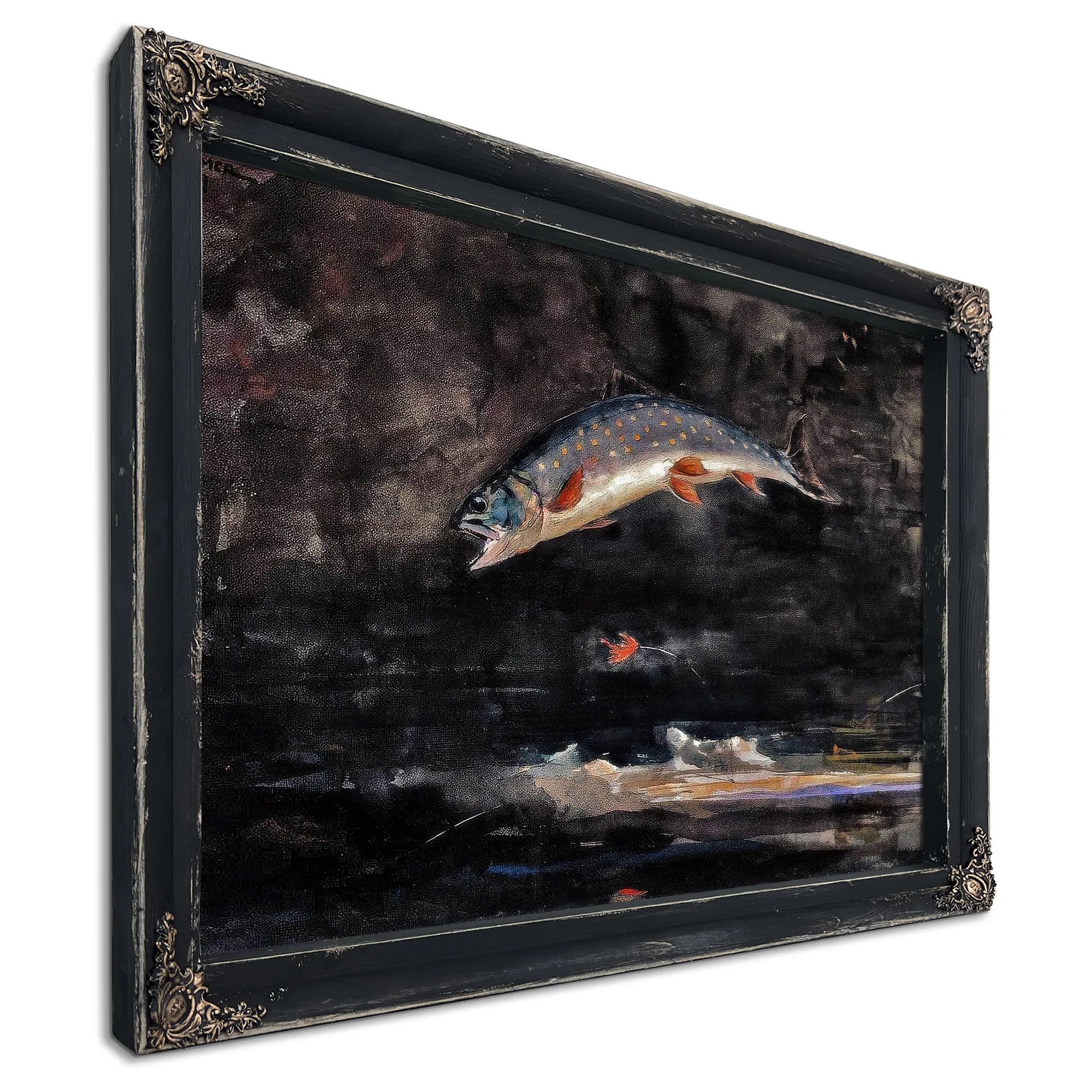 Jumping Trout By Winslow Homer Fine Art Print