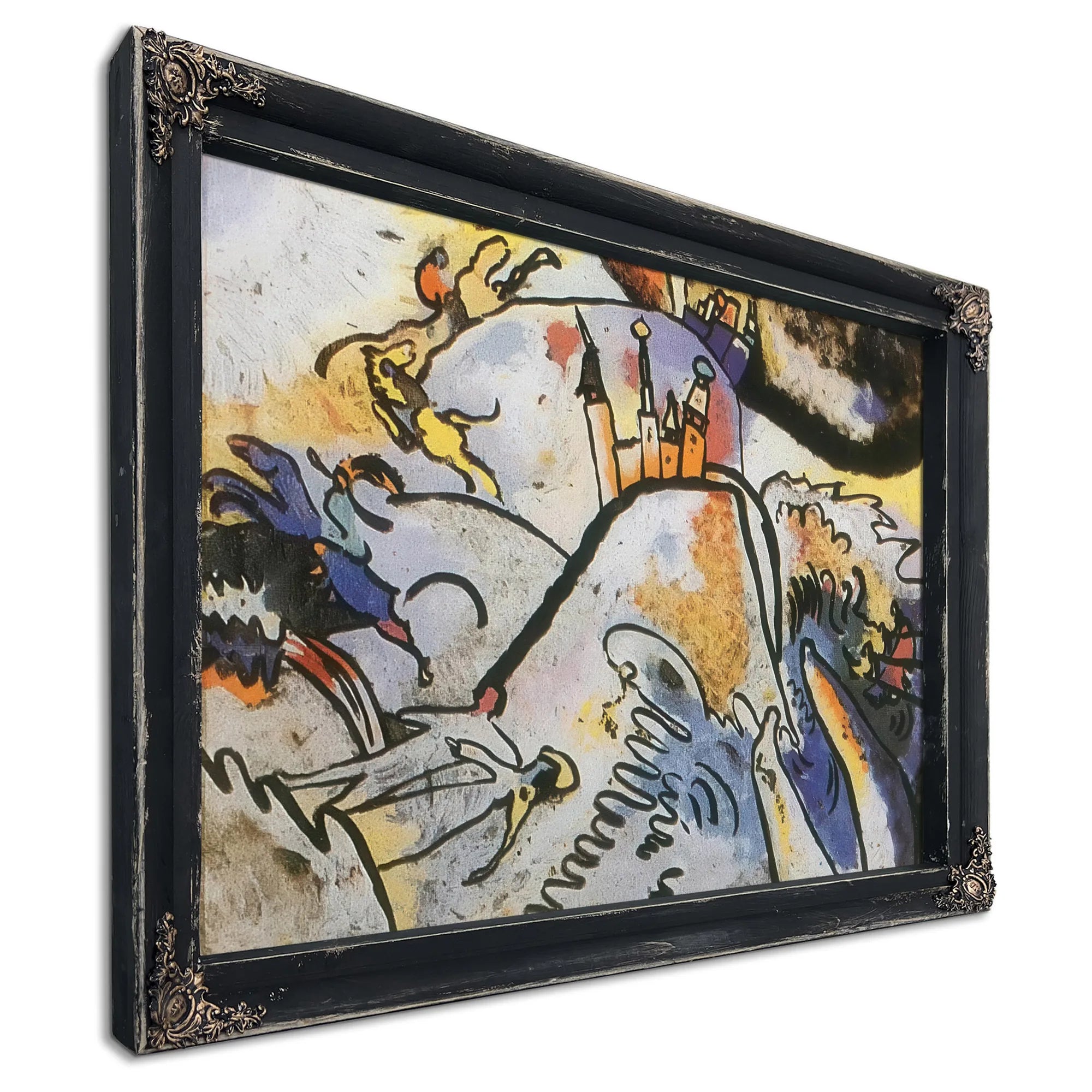 Glass Painting With Sun By Wassily Kandinsky Fine Art Print