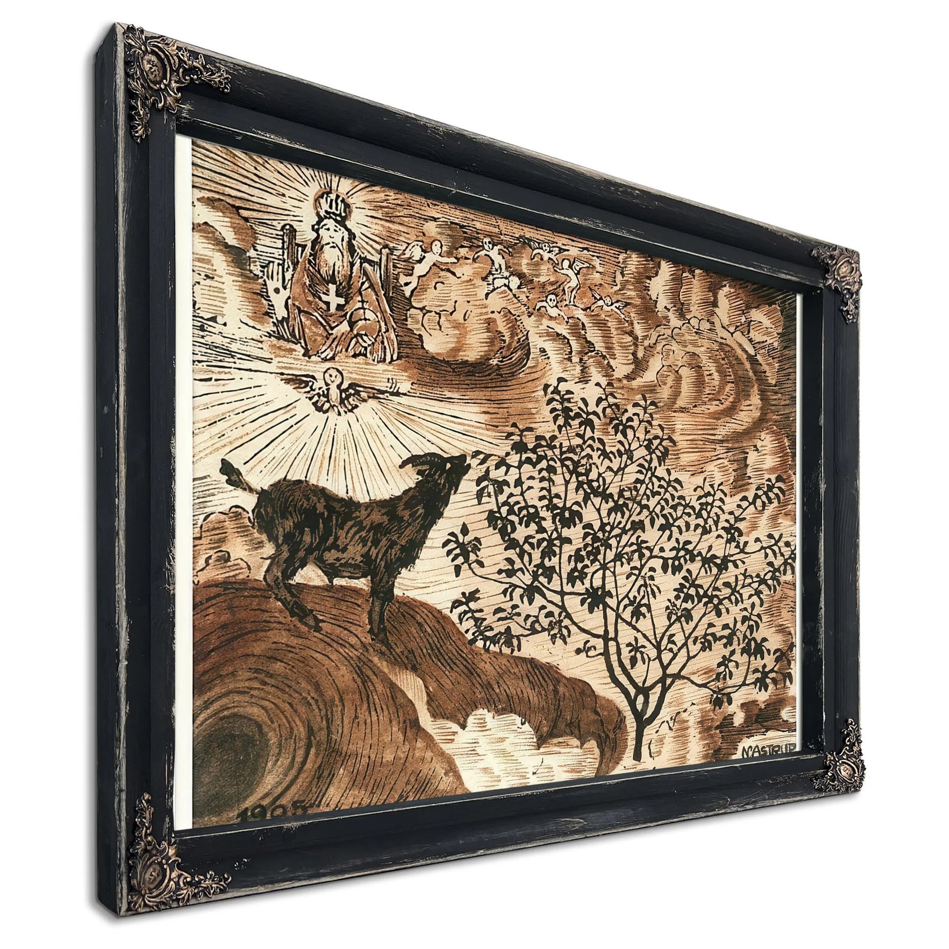 The Ram That Entered Paradise By Nicolai Astrup Fine Art Print