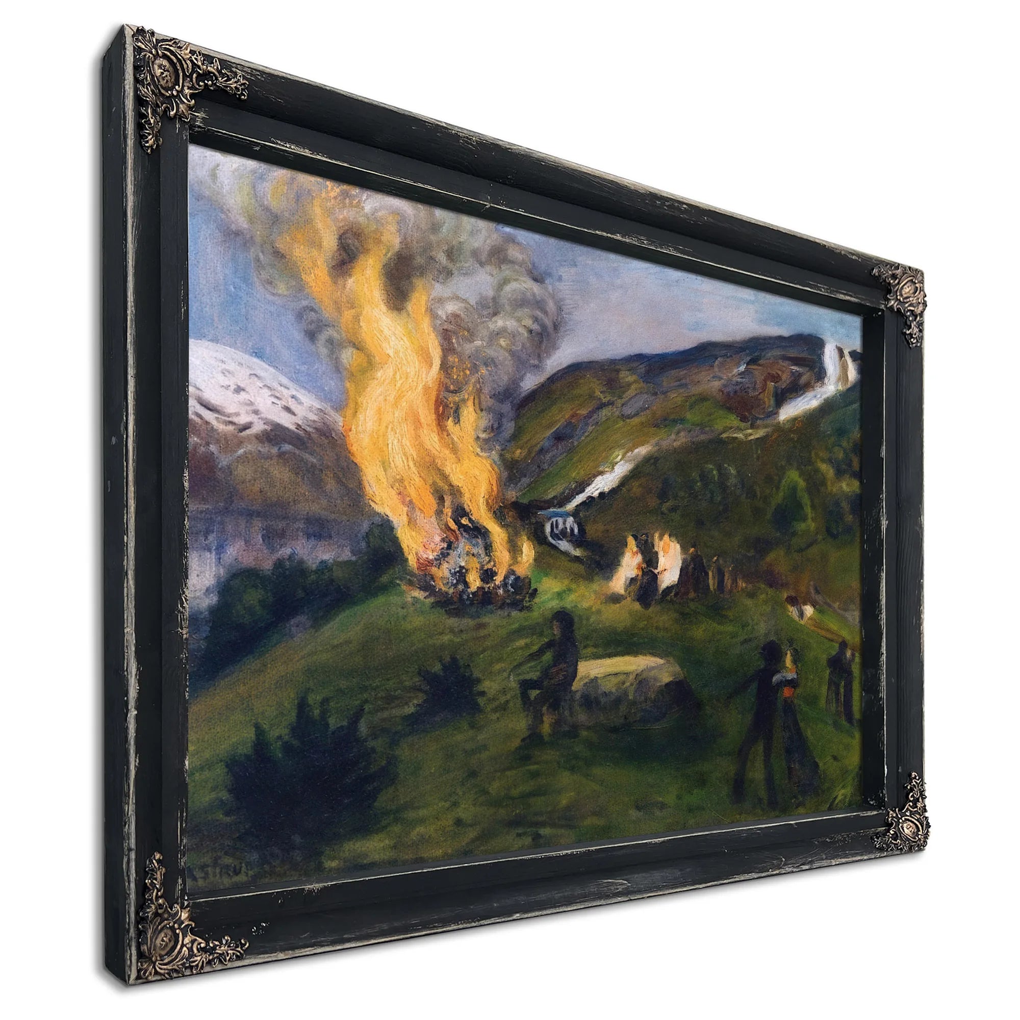 Midsummer Eve Bonfire 5 By Nicolai Astrup Fine Art Print