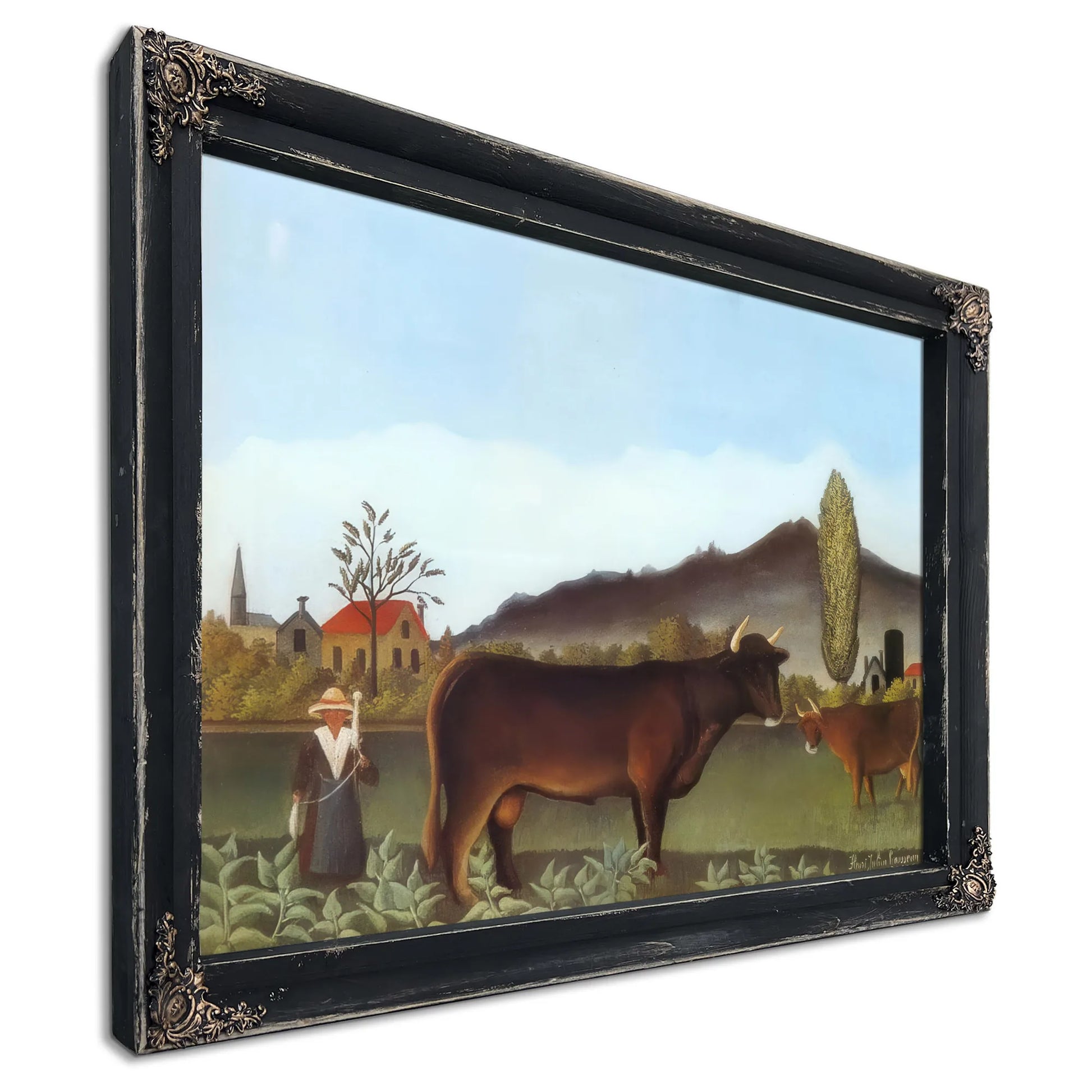 Landscape With Cattle 1895 1900 By Henri Rousseau Fine Art Print