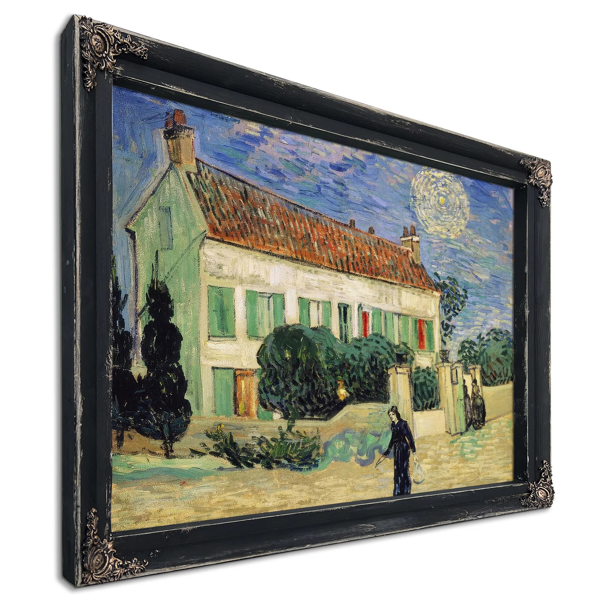 White House At Night By Vincent Van Gogh Fine Art Print