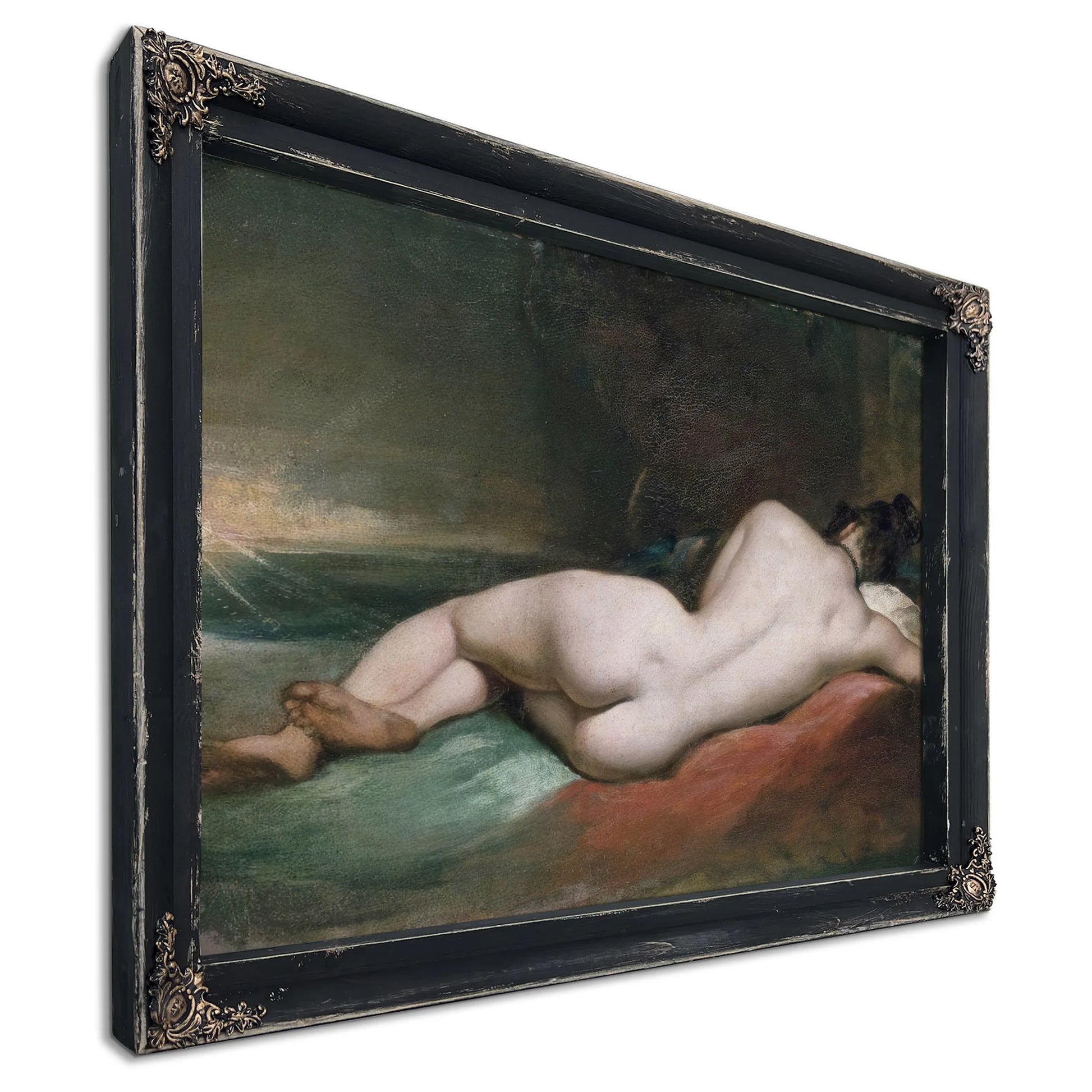 Nude Woman Reclining By William Etty Fine Art Print