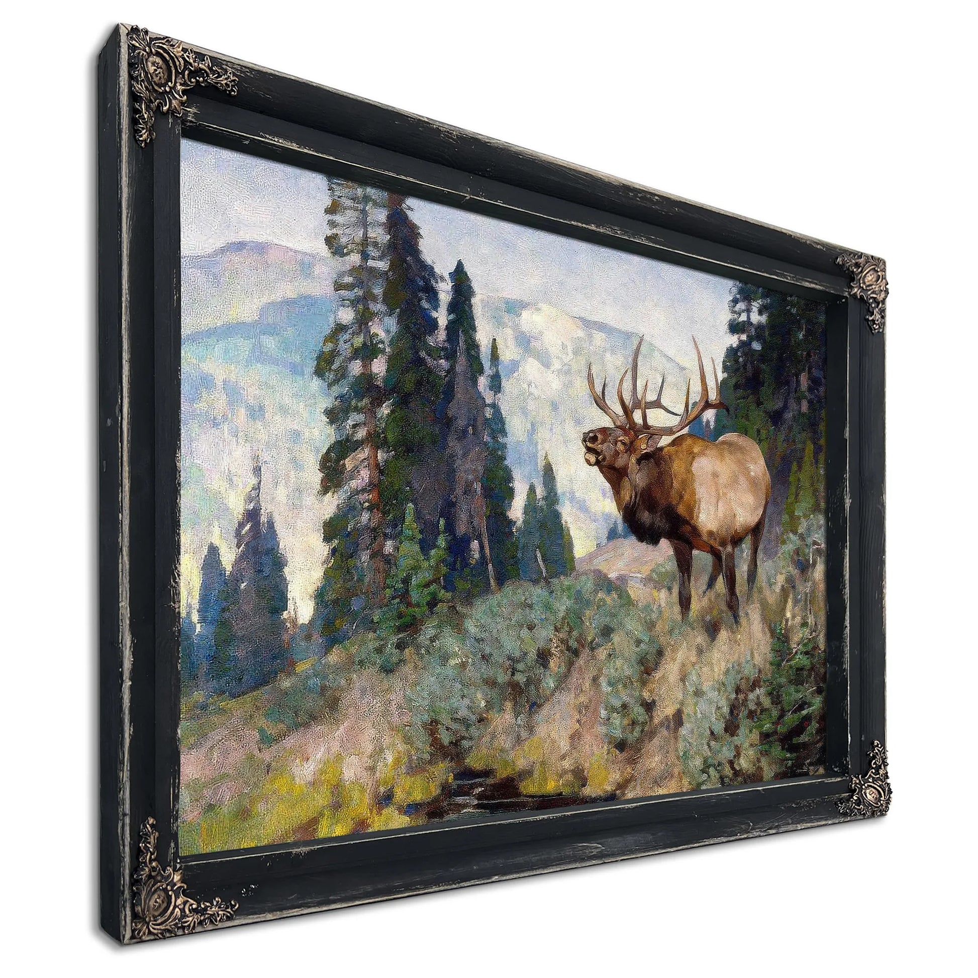 Wind River Bugler By Carl Rungius Fine Art Print