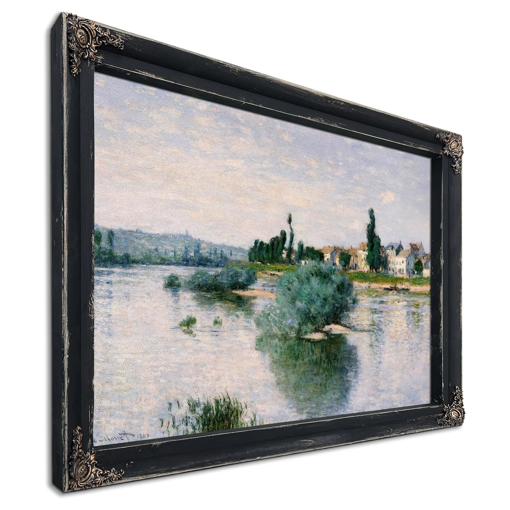 The Seine At Lavacourt By Claude Monet Fine Art Print