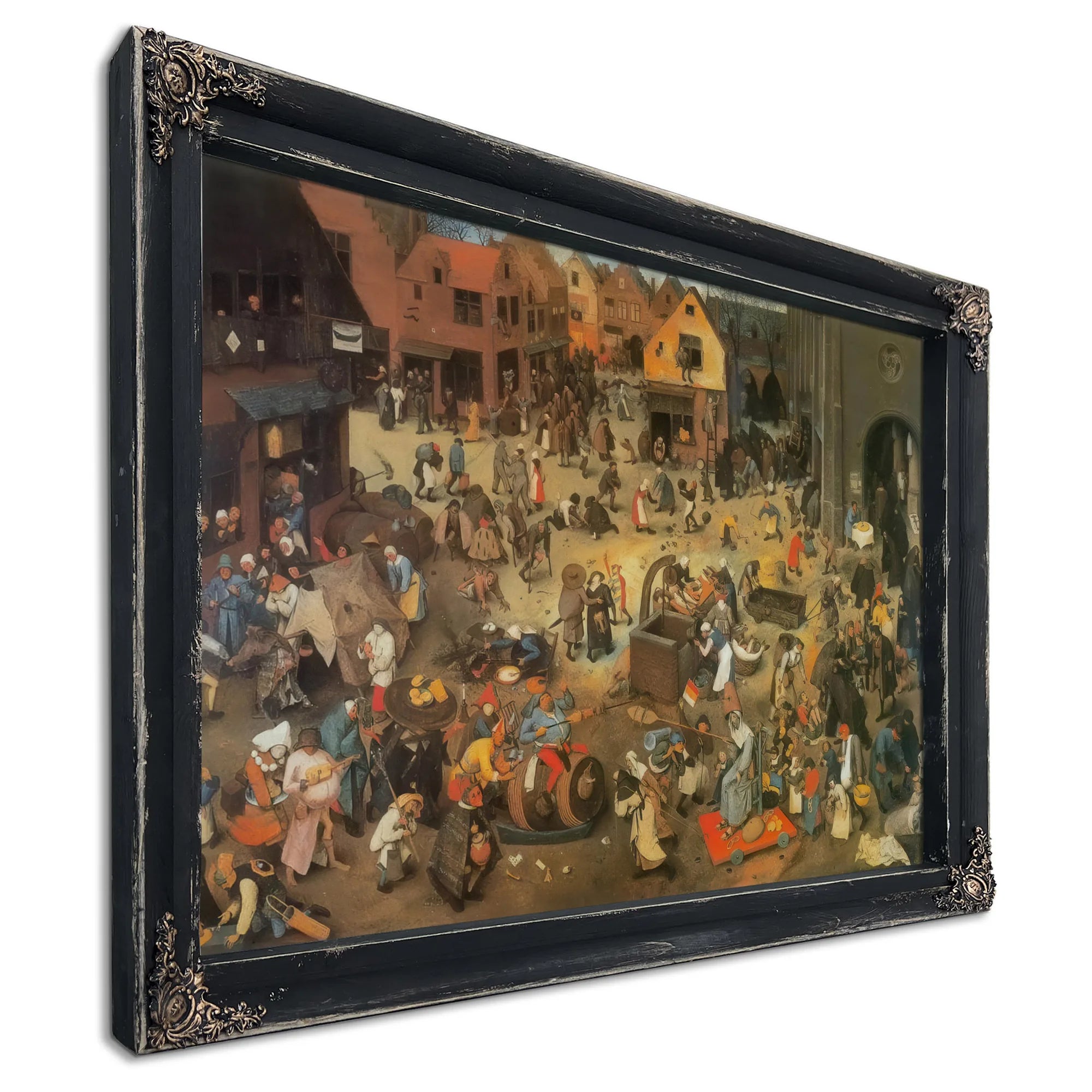 The Fight Between Carnival And Lent 1559 By Pieter Bruegel Fine Art Print