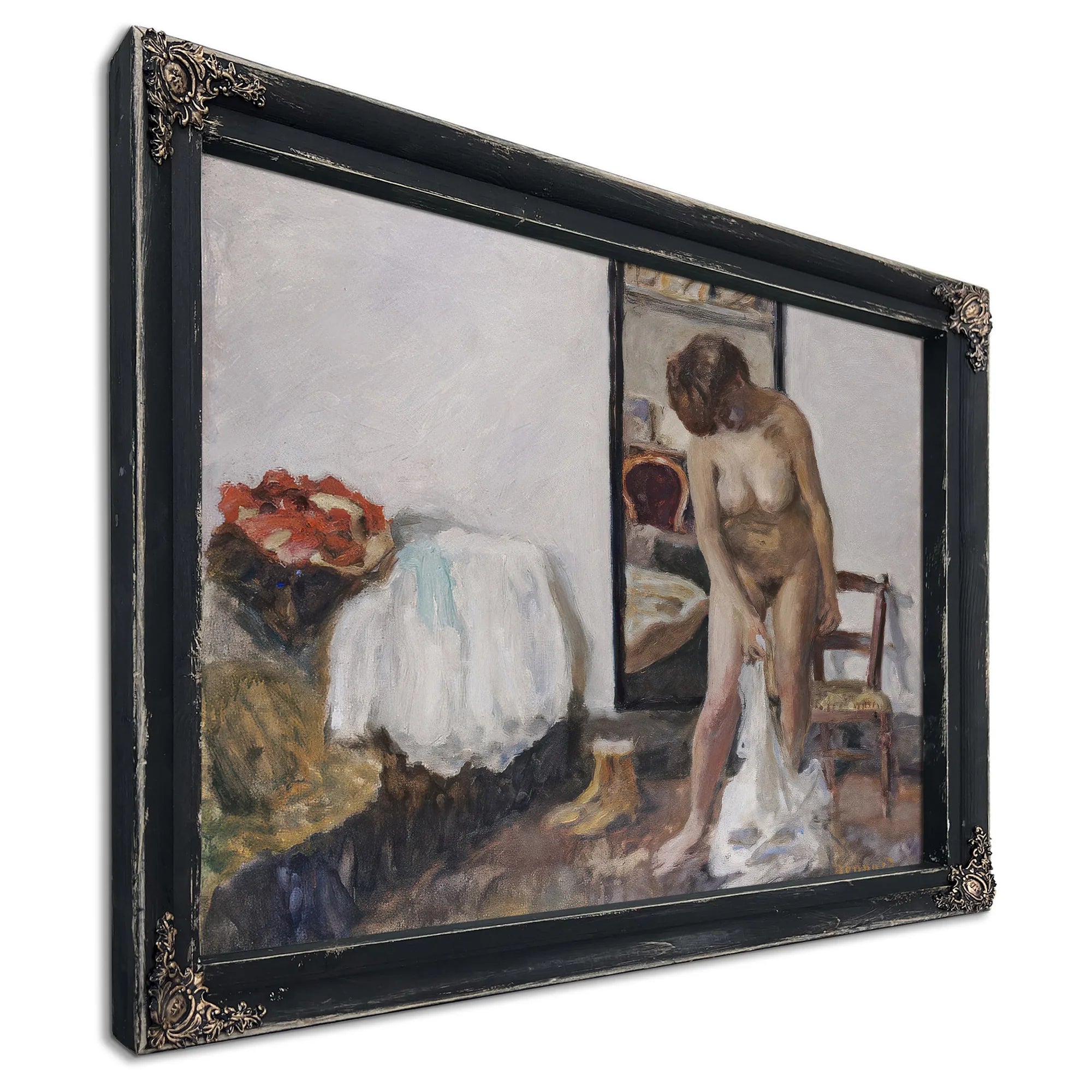 Woman Undressing By Pierre Bonnard Fine Art Print
